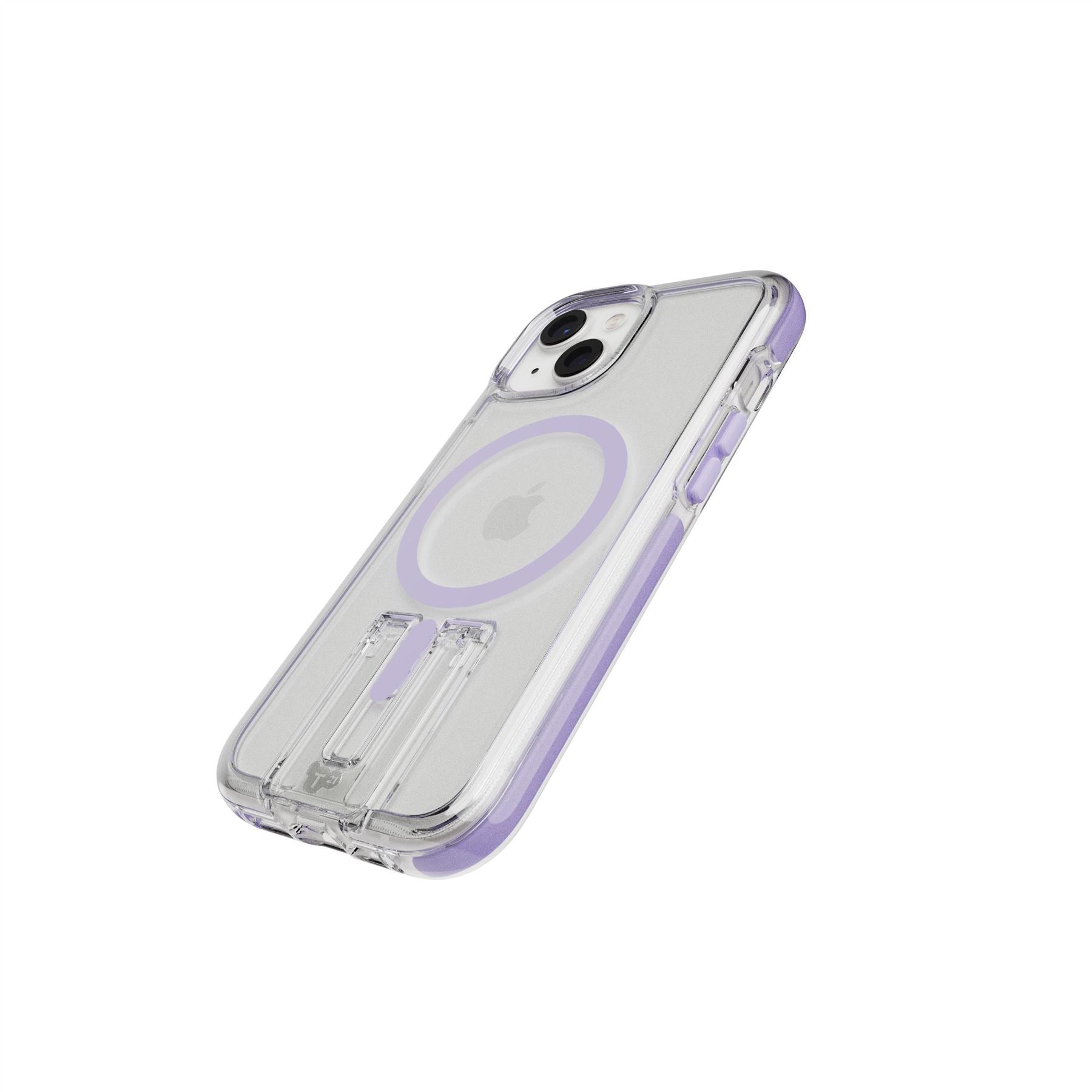 Tech21 EvoCrystal Kick iPhone 15/14/13 Hülle Clear Lilac