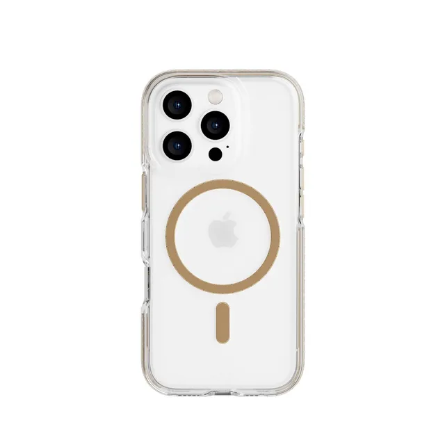 Tech21 EvoCrystal iPhone 16 Pro Handyhülle Gold 16ft Schutz