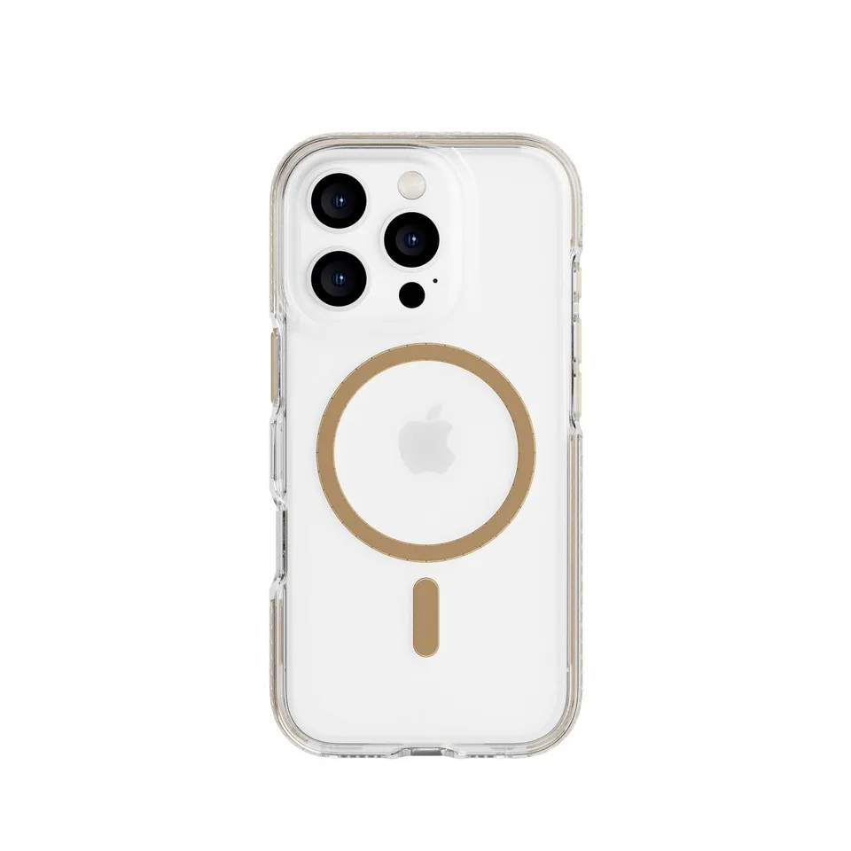 Tech21 EvoCrystal iPhone 16 Pro Handyhülle Gold 16ft Schutz