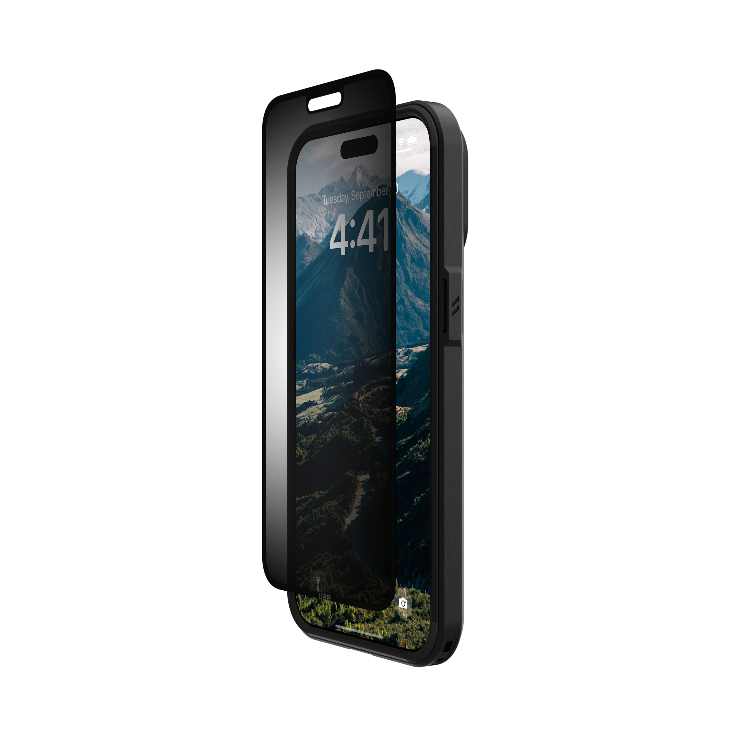 UAG Standard Issue Blickschutzfolie iPhone 15 Pro Max abnehmbar