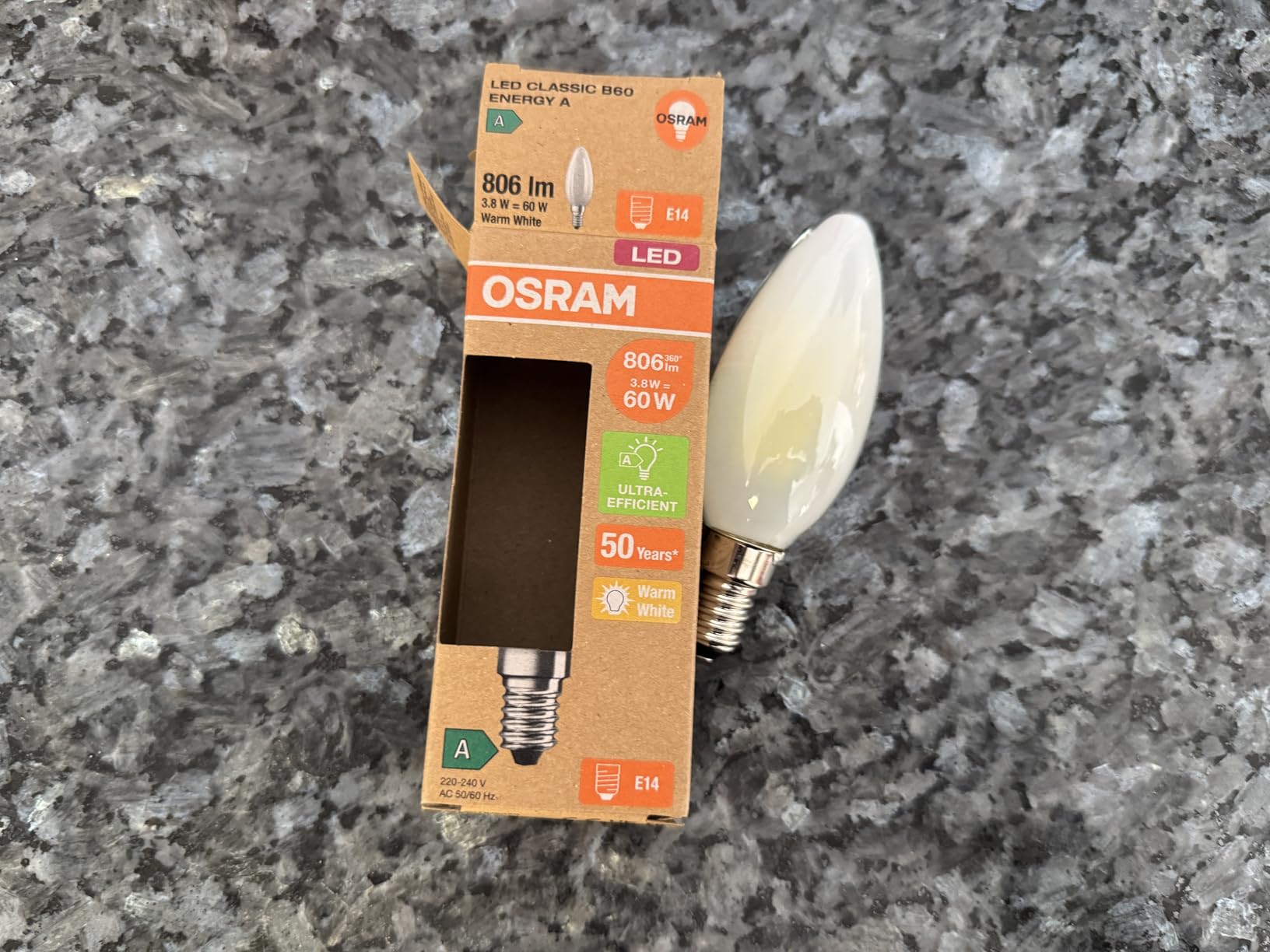 ams OSRAM SMART+ Classic B 60 Filament LED-Lampe E14 matt