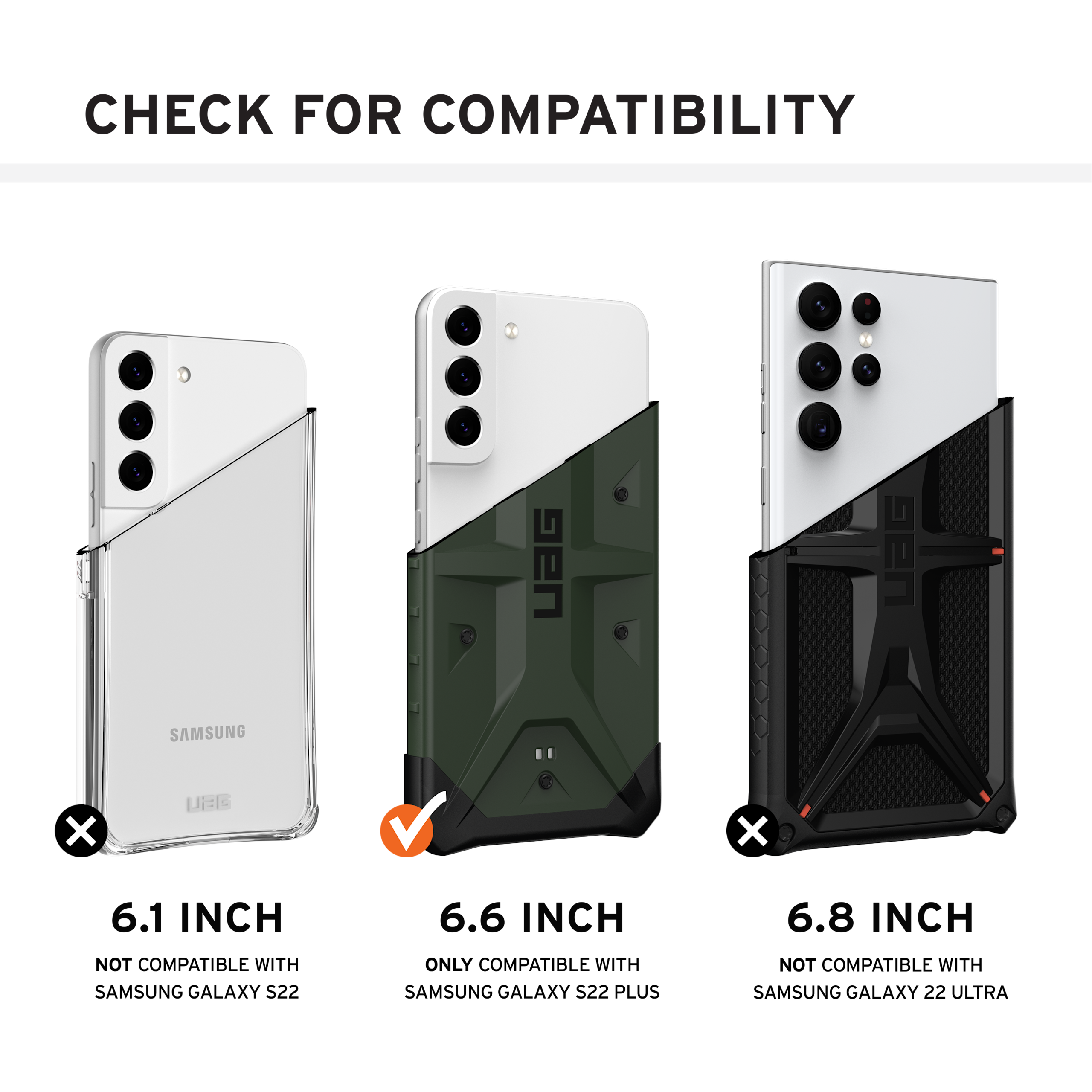 UAG Standard Issue Glass Shield Panzerglas Galaxy S22 Plus 9H