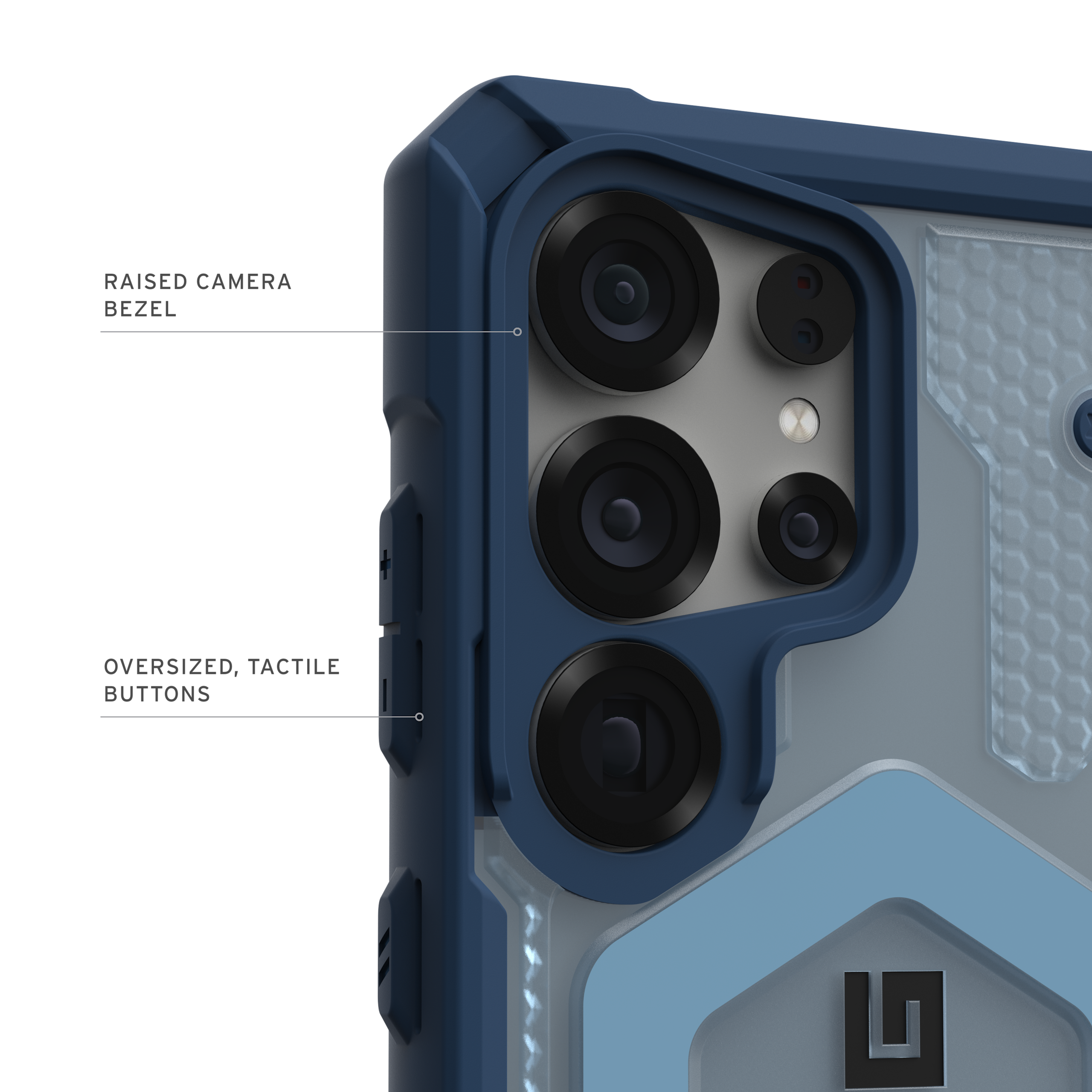 UAG Pathfinder Clear Galaxy S25 Ultra Hülle Blues Lanyard