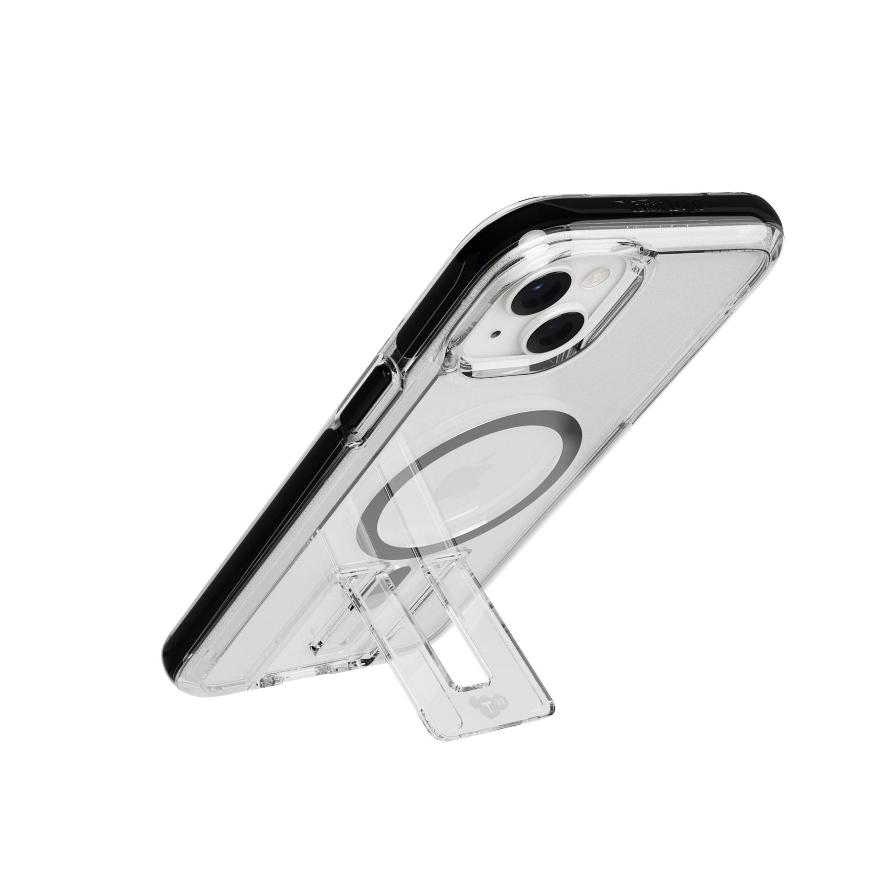 Tech21 EvoCrystal Kick iPhone 15 Plus Hülle Clear Black