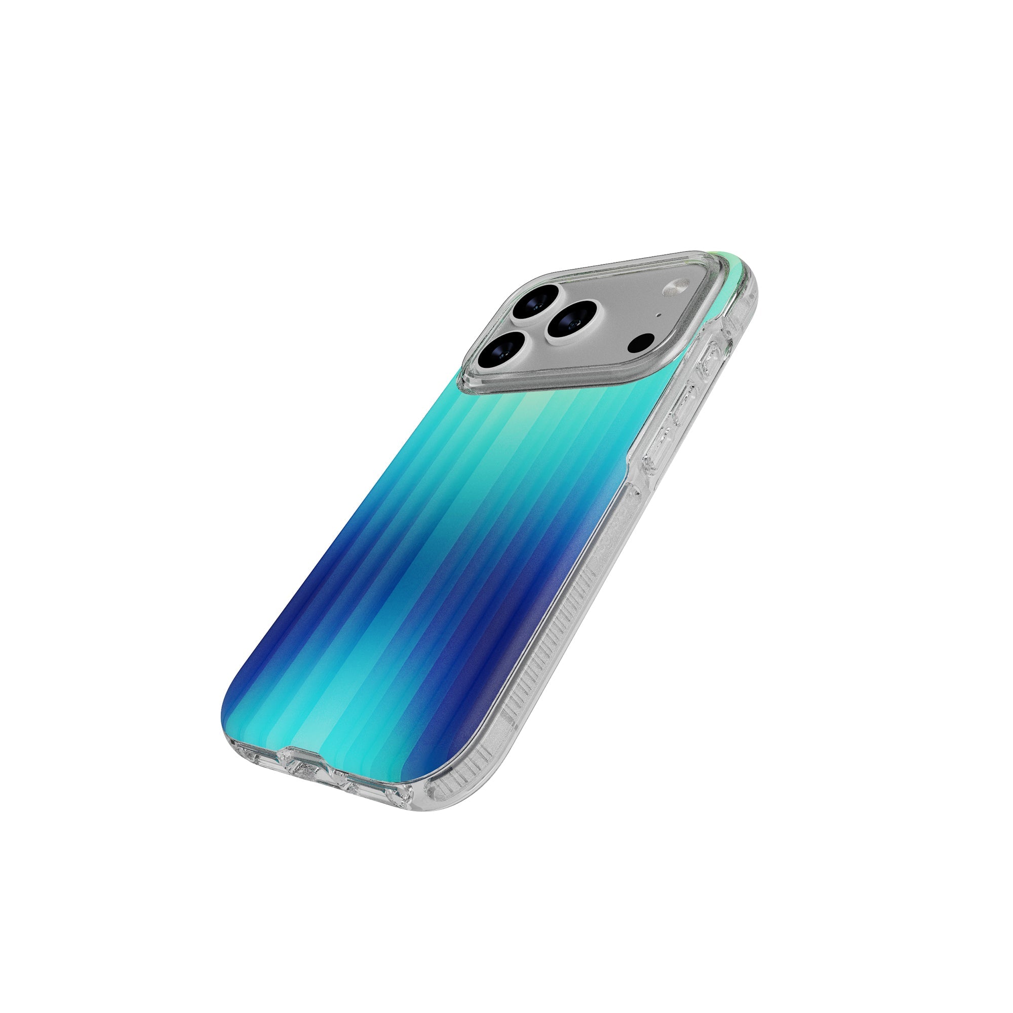 Tech21 FlexQuartz iPhone 17 Pro Hülle Ombre Blue Green
