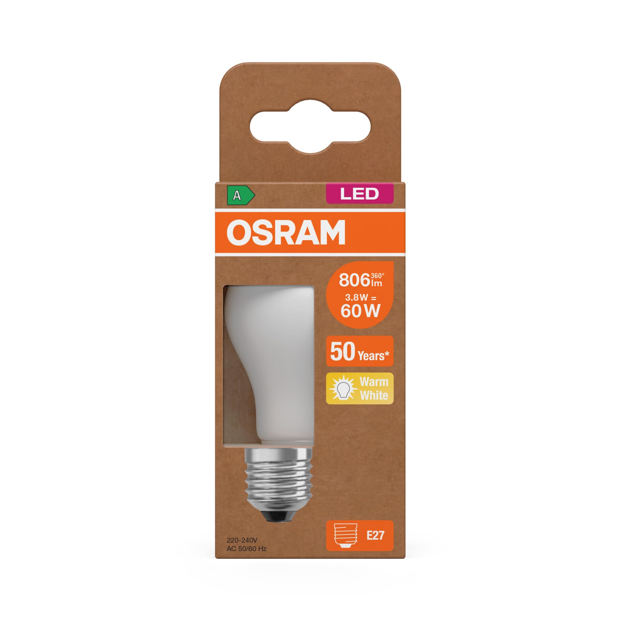 ams OSRAM SMART+ P 60 LED Lampe E27 matt weiß 60W Ersatz