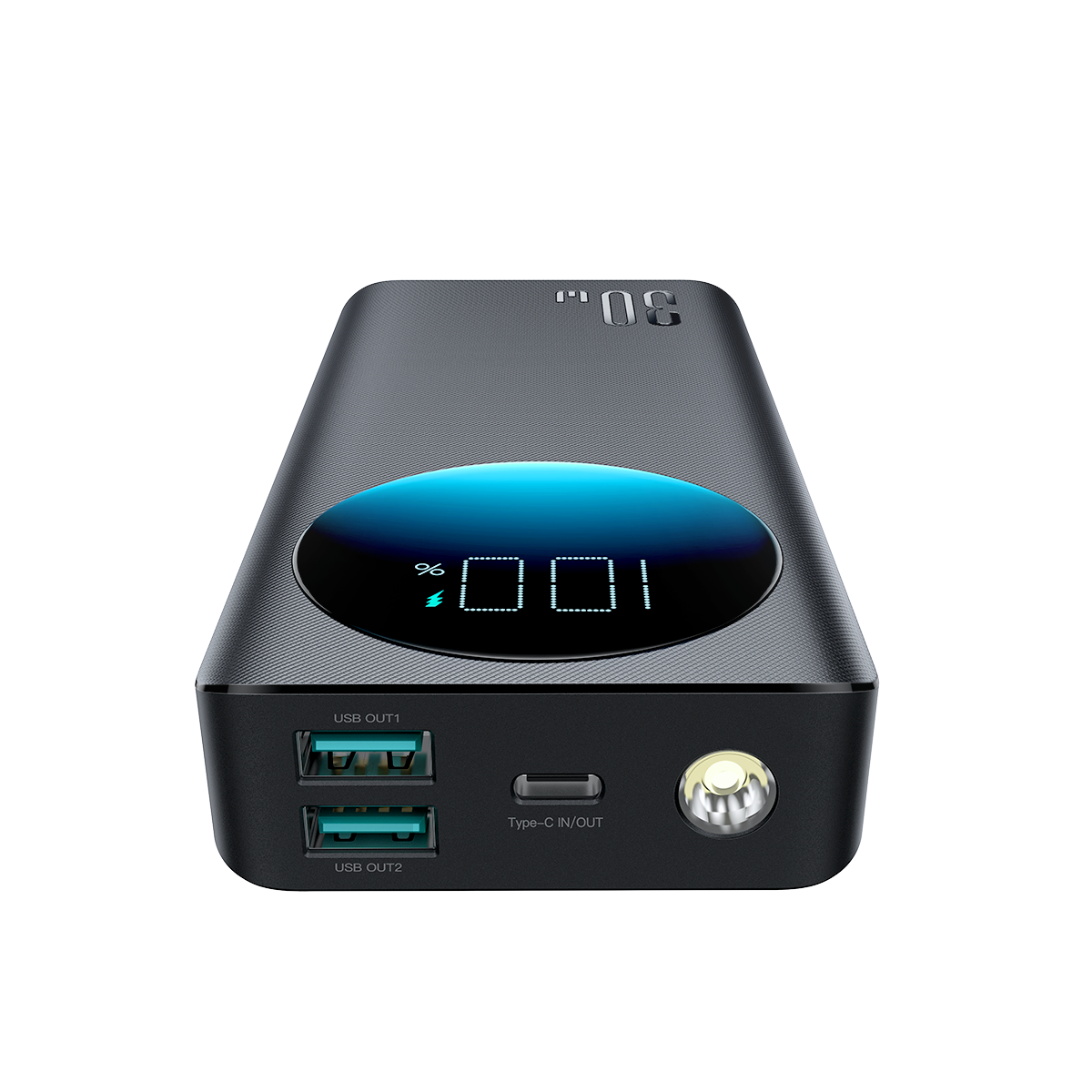 JOYROOM JR-PBF02 30W Powerbank 20000mAh Schwarz mit Taschenlampe