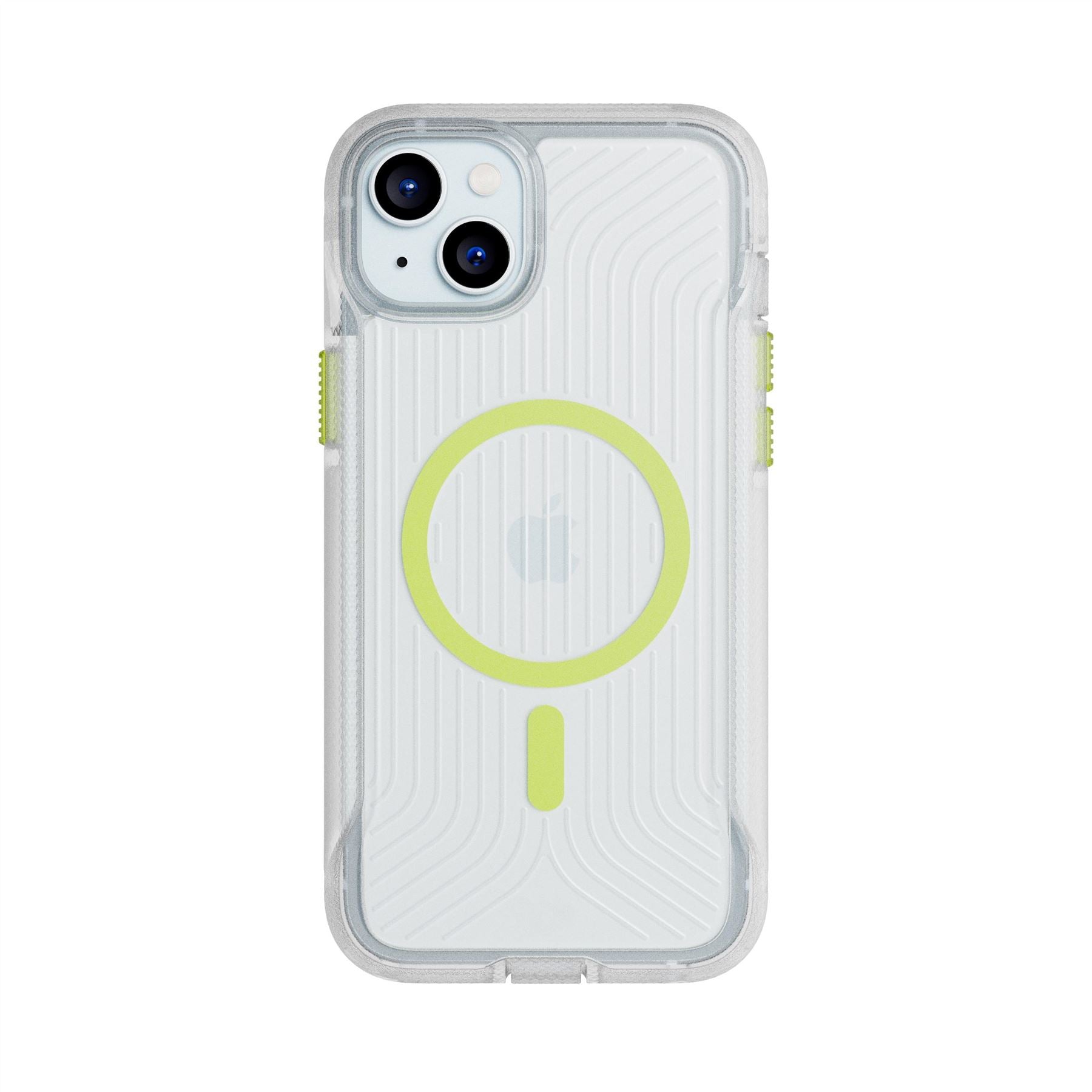 Tech21 FlexPro iPhone 15 Plus Hülle Clear Glow in the Dark MagSafe
