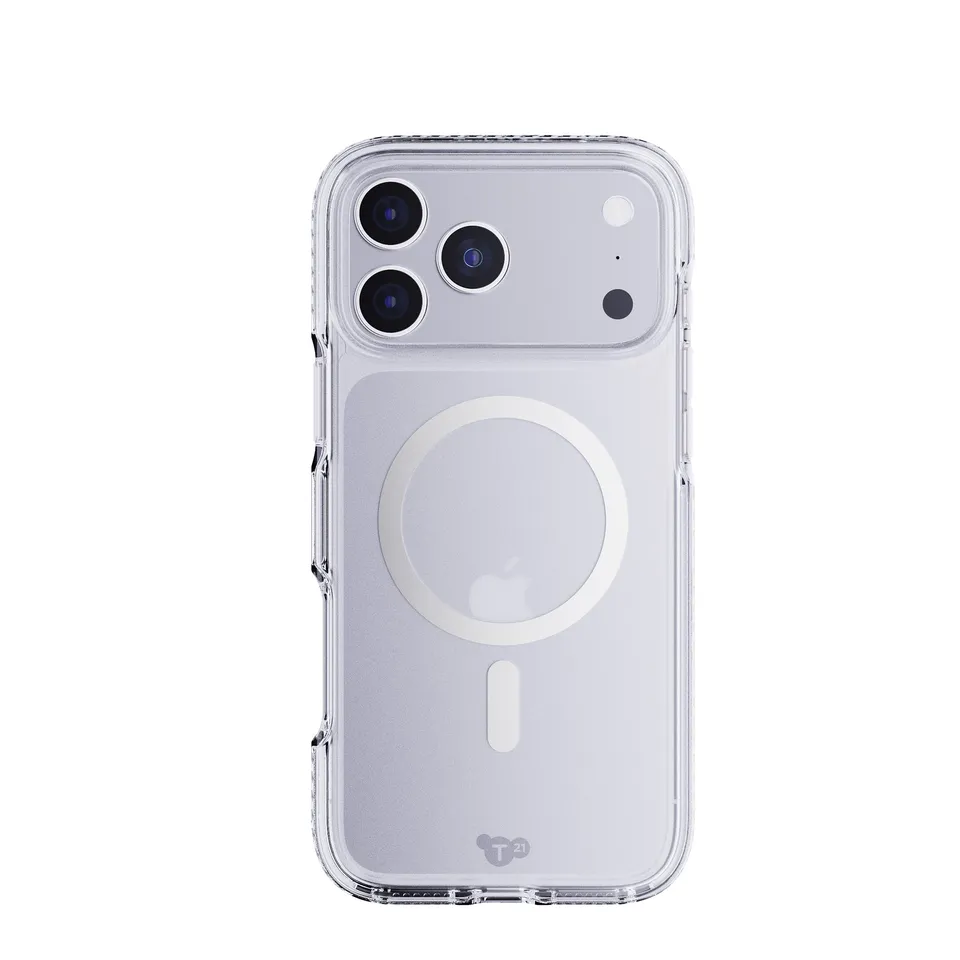 Tech21 EvoCrystal iPhone 17 Pro Max Hülle Silber MagSafe