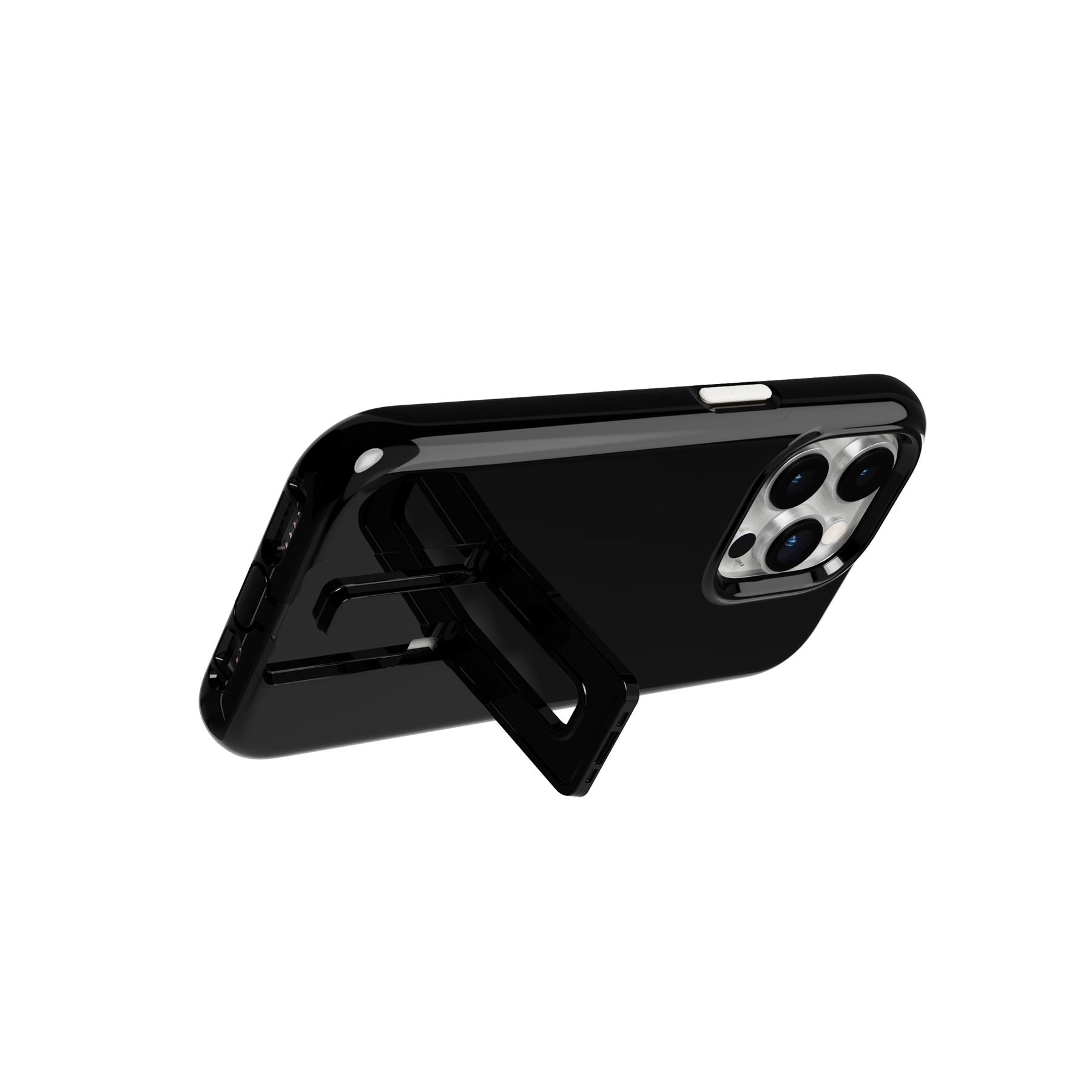 Tech21 EvoCrystal Kick iPhone 14 Pro Hülle Obsidian Black MagSafe