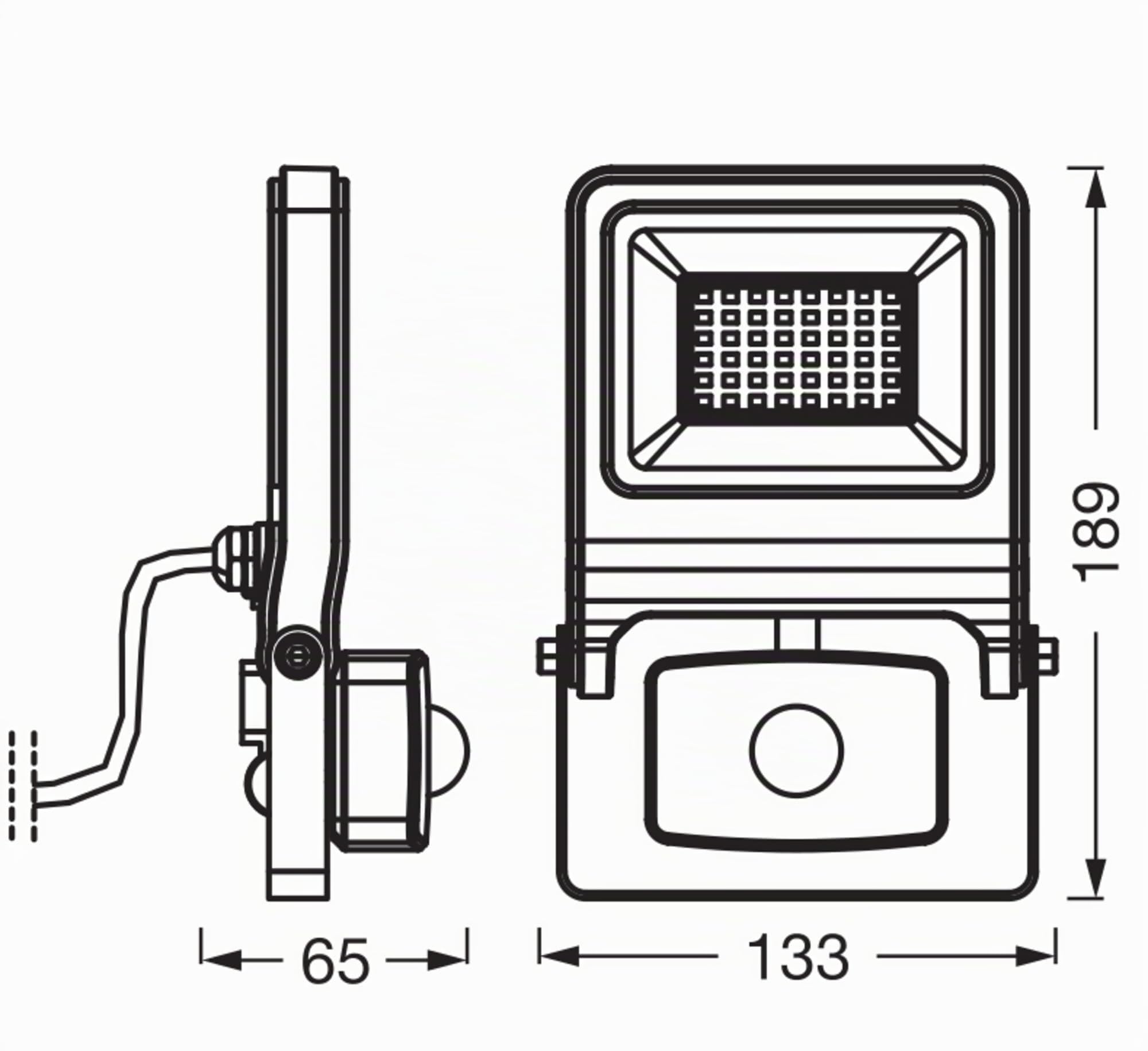 ams OSRAM Endura Flood Sensor Strahler 30W warmweiß