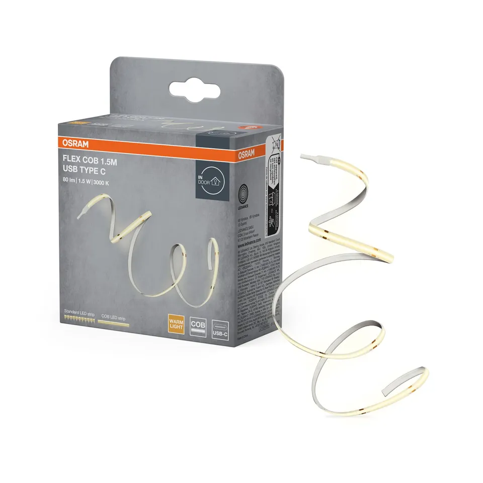 OSRAM FLEX COB USB-C LED-Streifen 1,5m RGB