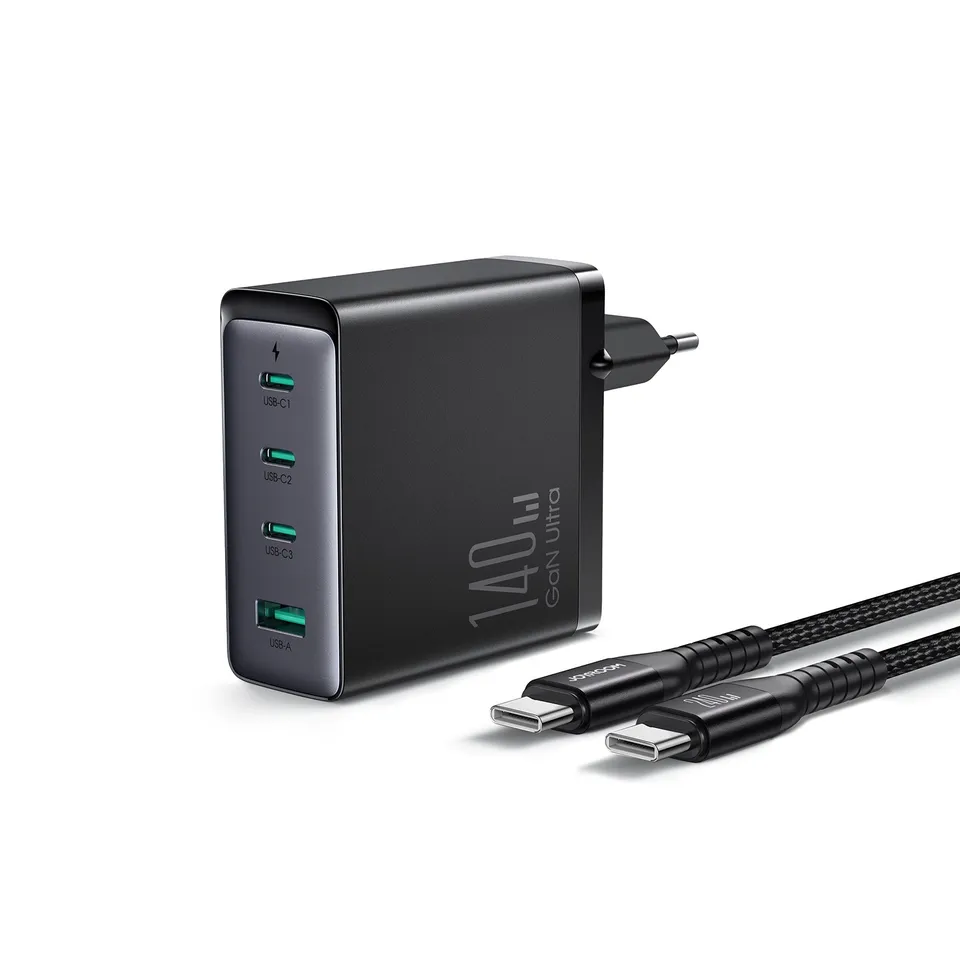JOYROOM JR-TCG05 140W GaN Ladegerät Schwarz US-Stecker