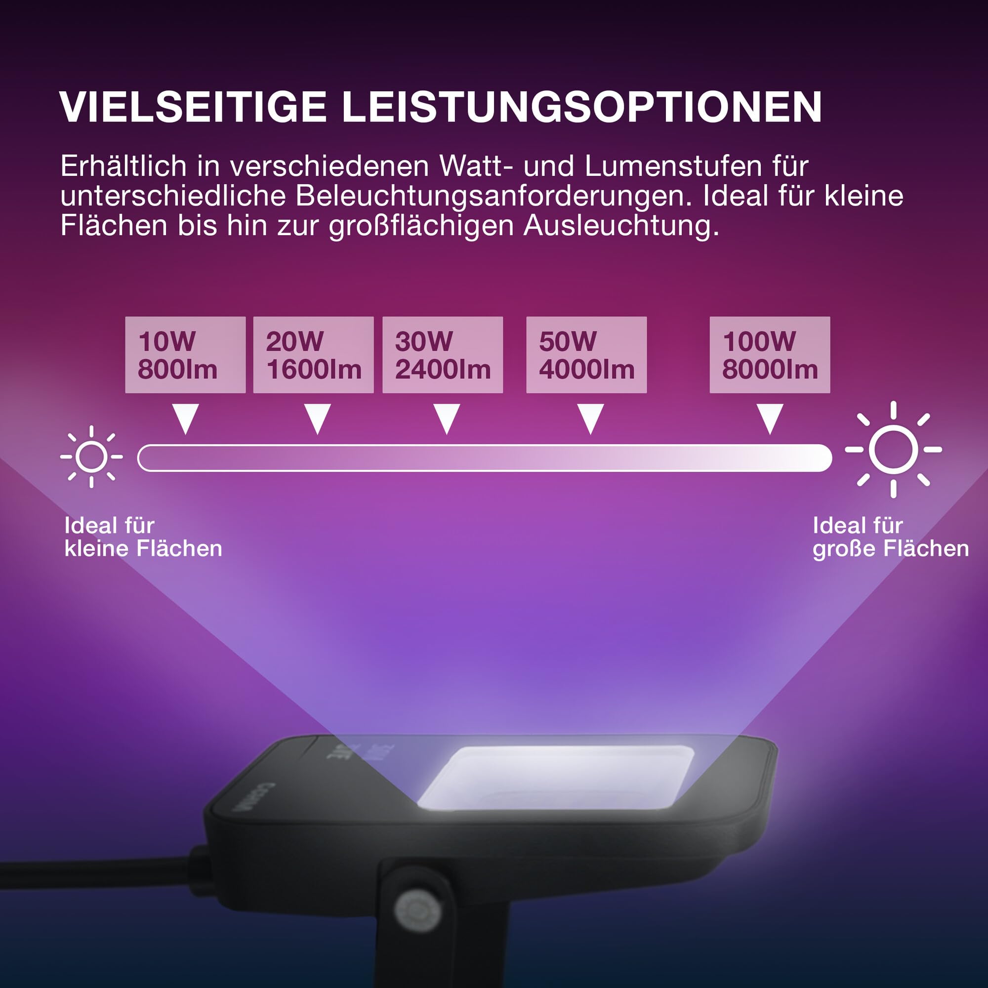 OSRAM SMART+ WiFi Flutlicht 50W dunkelgrau RGB 4000lm IP65