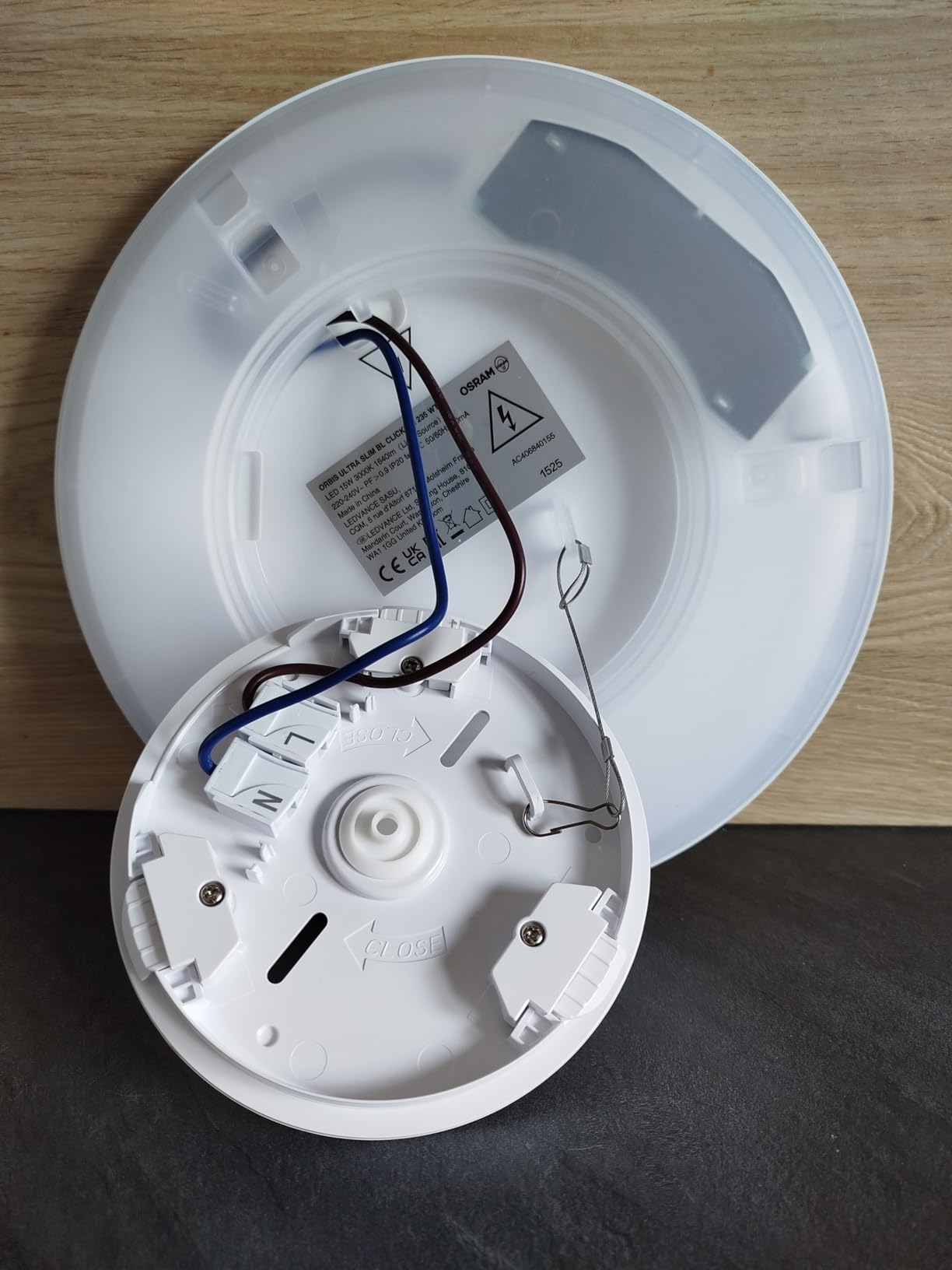ams OSRAM SMART+ ORBIS ClickDim Deckenleuchte 23cm schwarz