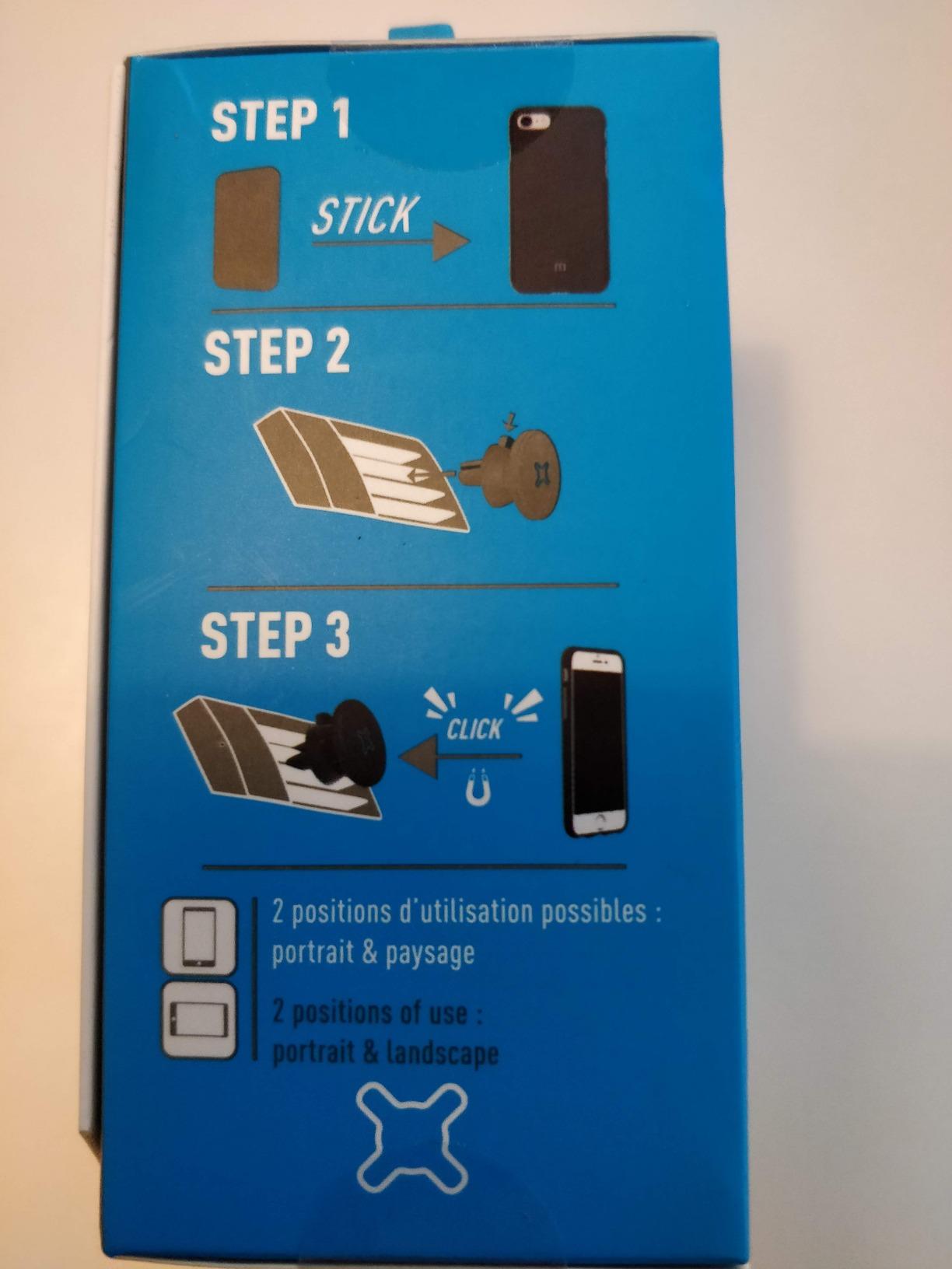Mobilis KFZ Kit Lüftungsgitter Halterung QuickLock Magnet