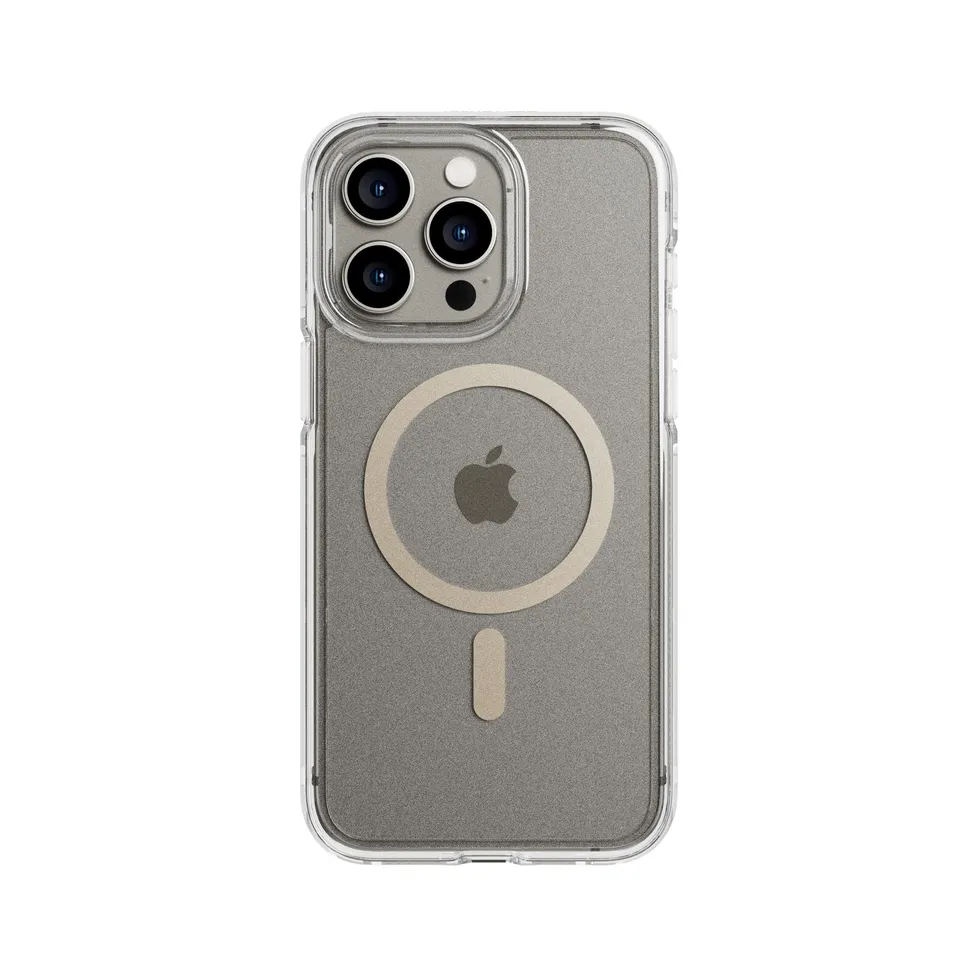 Tech21 FlexQuartz Handyhülle iPhone 15 Pro Max Gold klar