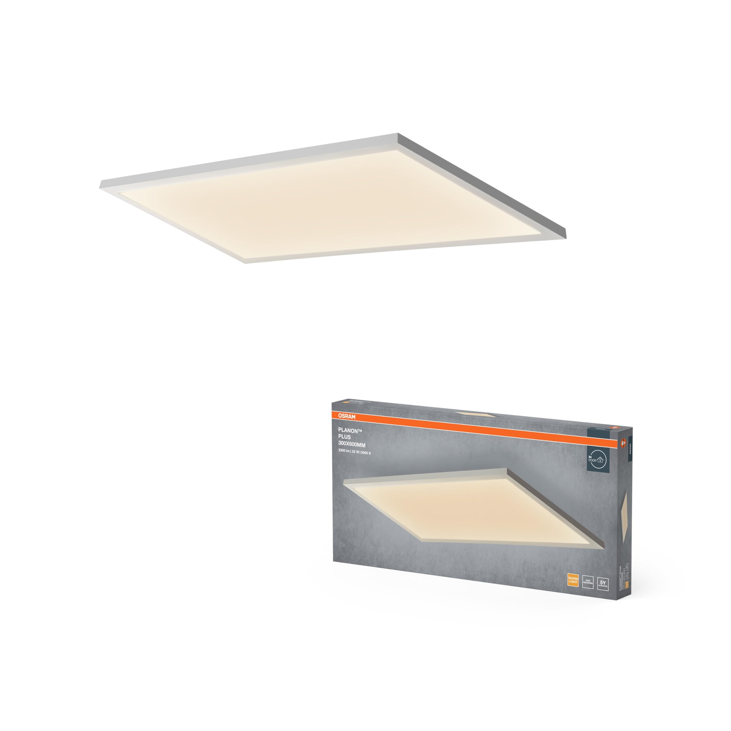 OSRAM Planon Plus Deckenleuchte 300x600 22W warmweiß