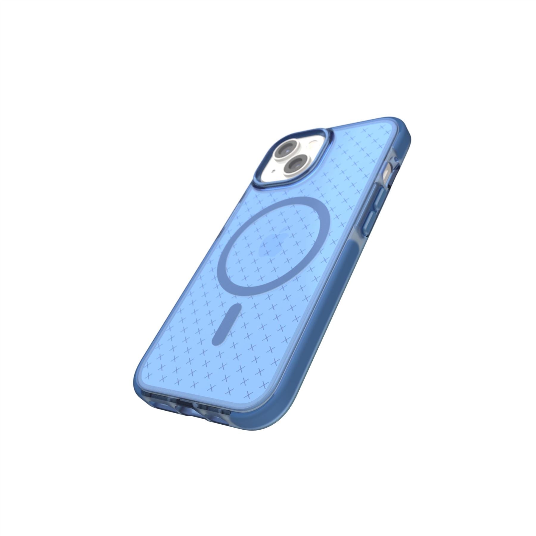Tech21 EvoCheck MagSafe iPhone 15/14/13 Hülle Tranquil Blue