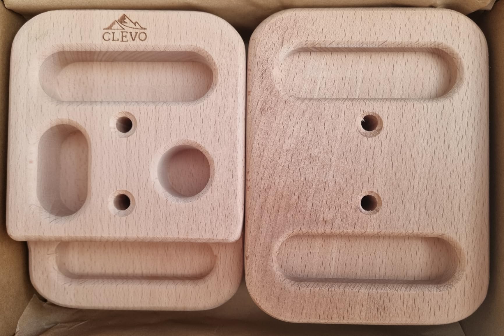 CLEVO Finger Bloc Mini Hangboard Holz tragbar