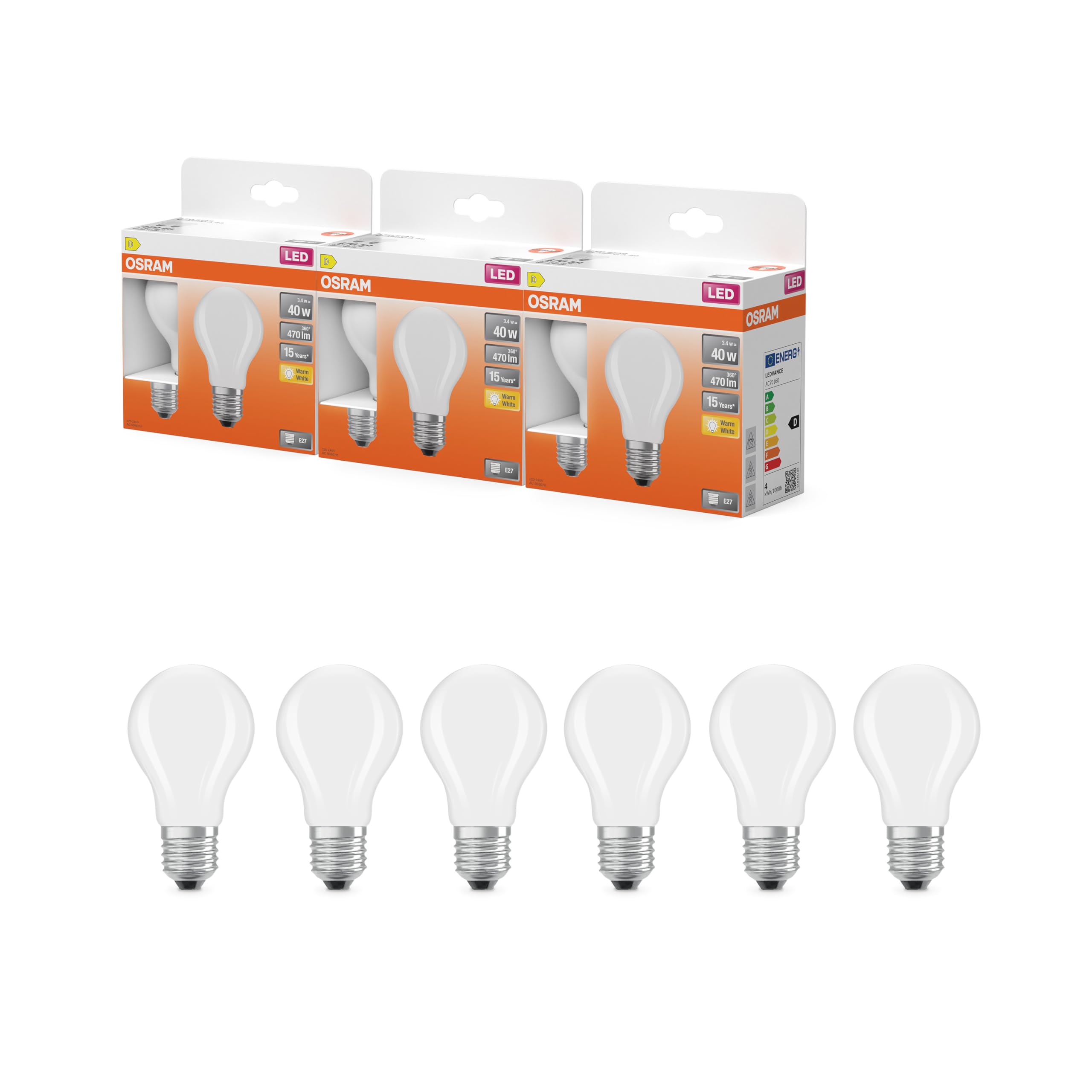 ams OSRAM SMART+ Star A60 LED-Lampe E27 matt kaltweiß