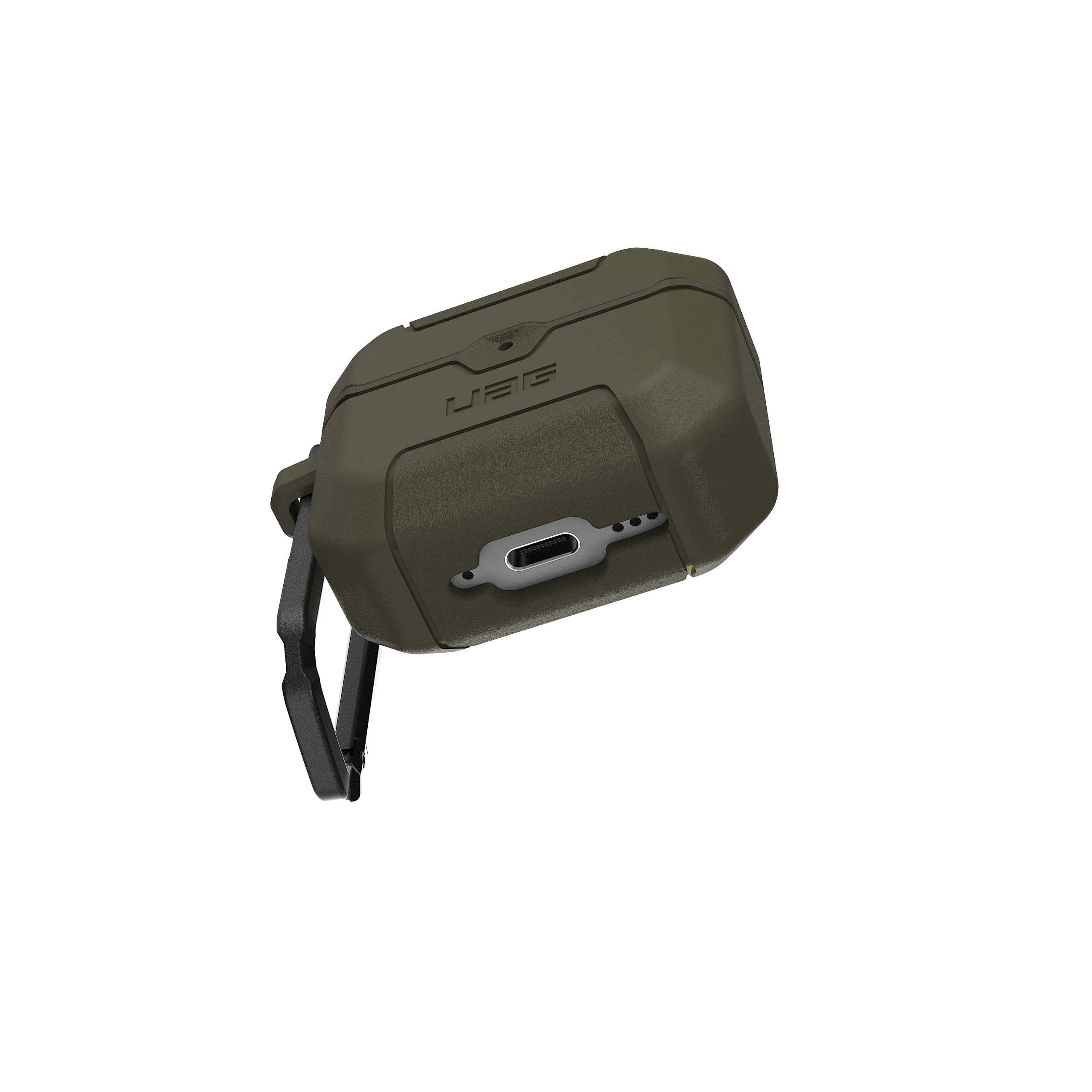 UAG Scout AirPods 4 Hülle TPU Schwarz Karabiner