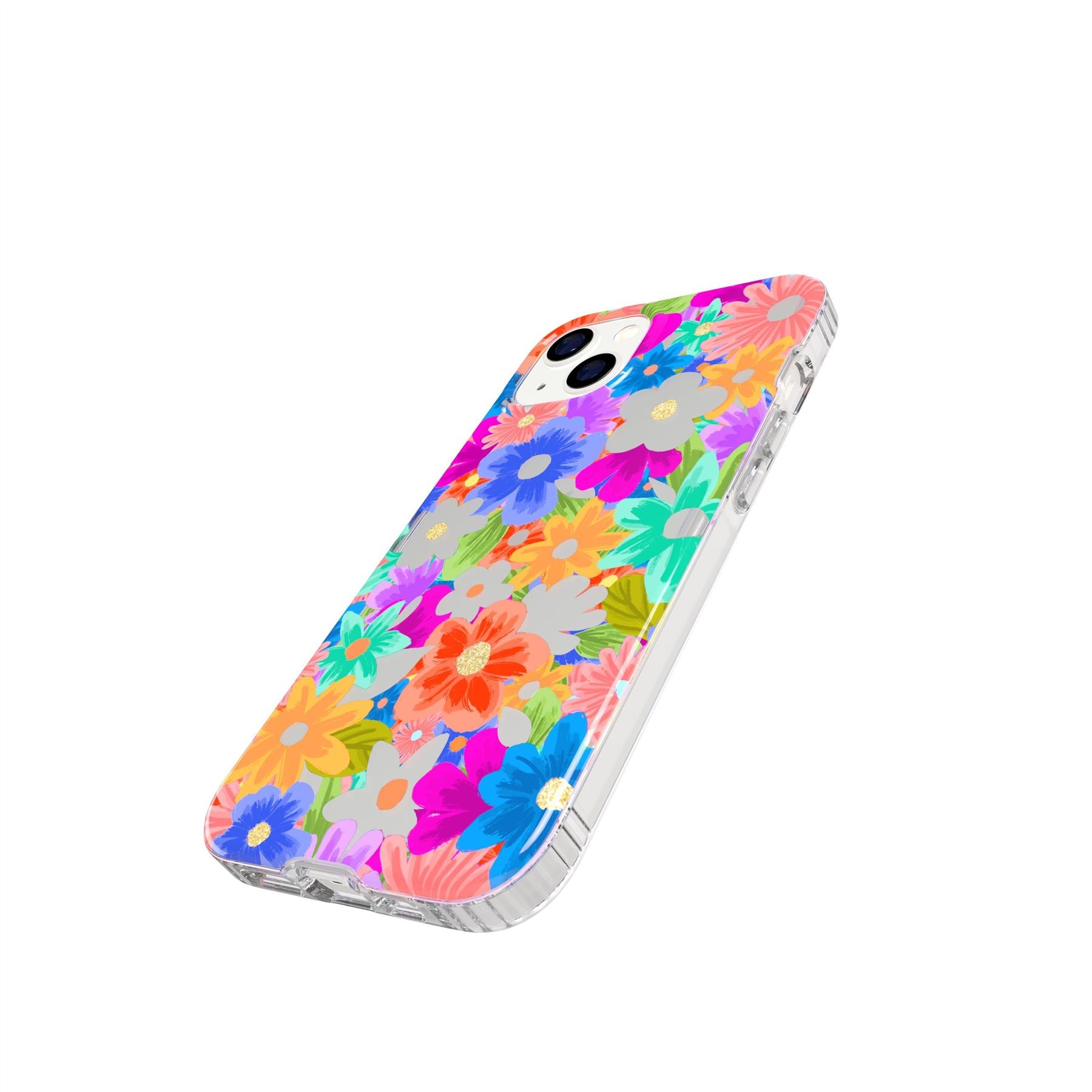 Tech21 EvoArt iPhone 13 Hülle Cutout Flora Blumen