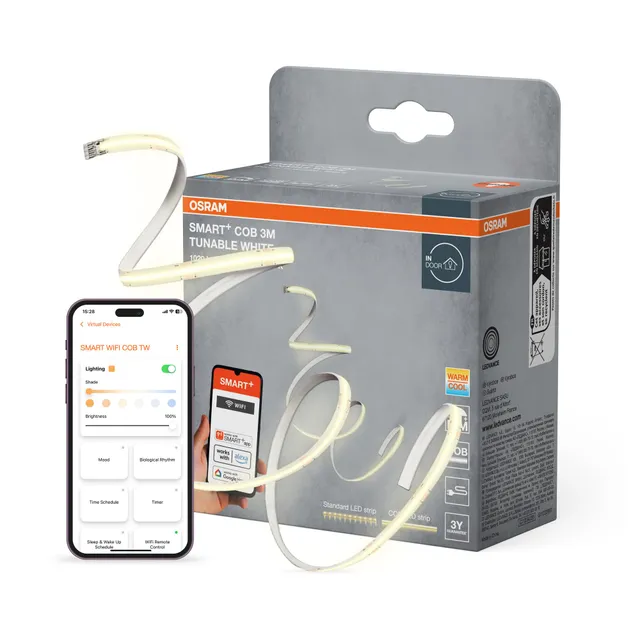 ams OSRAM SMART+ Wifi COB LED-Streifen 3m weiss dimmbar