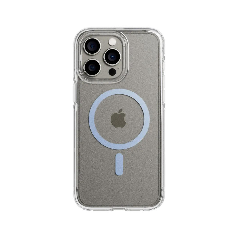 Tech21 FlexQuartz iPhone 15 Pro Max Handyhülle blau MagSafe