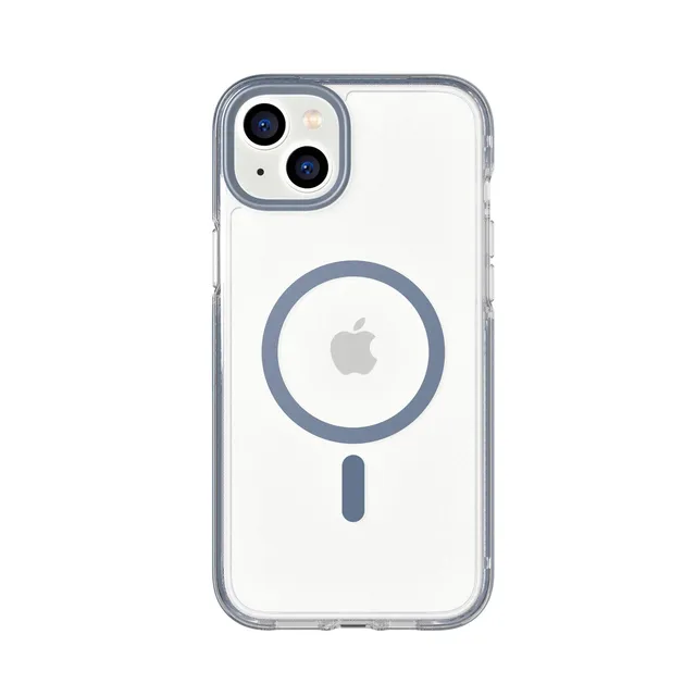 Tech21 EvoCrystal iPhone 14 Plus Hülle MagSafe Steel Blue
