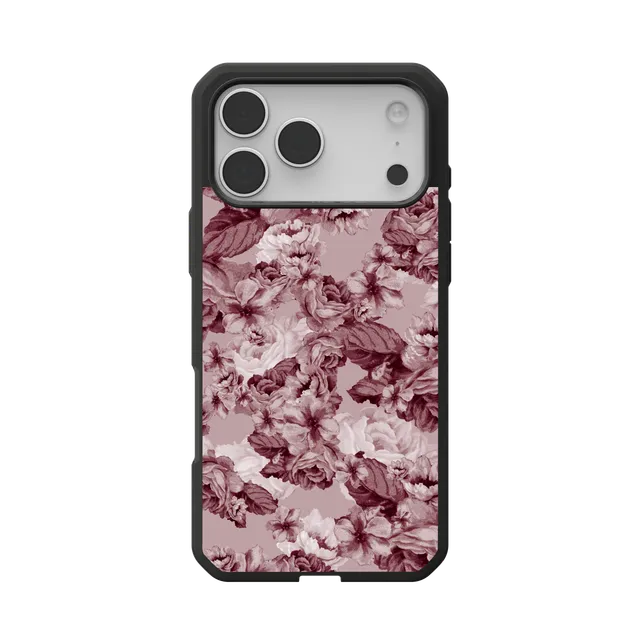 UAG Civilian LT iPhone 17 Pro Max Hülle Floral Merlot MagSafe