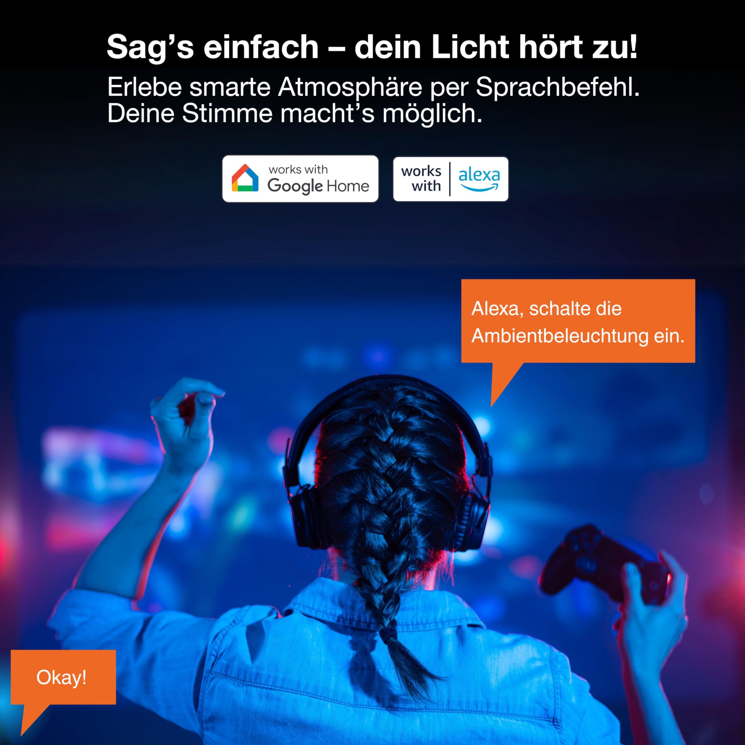 ams OSRAM SMART+ WiFi Magic Panelleuchte 120x30cm 36W