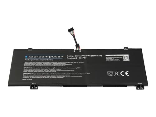 IPC-Computer Akkus L18M4PF3 Laptop Akku 49Wh schwarz