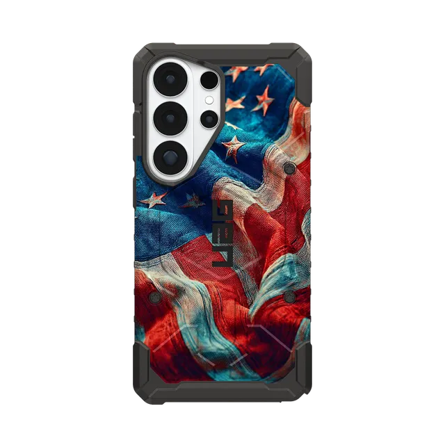 UAG Pathfinder Galaxy S26 Ultra Handyhülle Tattered Waving Old Glory