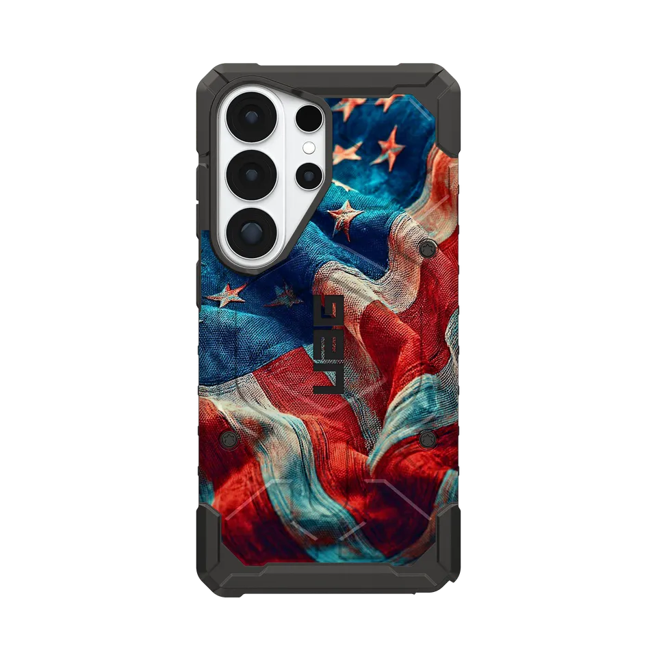 UAG Pathfinder Galaxy S26 Ultra Handyhülle Tattered Waving Old Glory