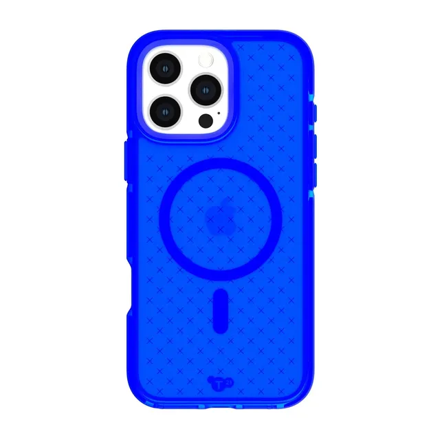 Tech21 EvoCheck iPhone 16 Pro Max Hülle Cobalt Blue MagSafe
