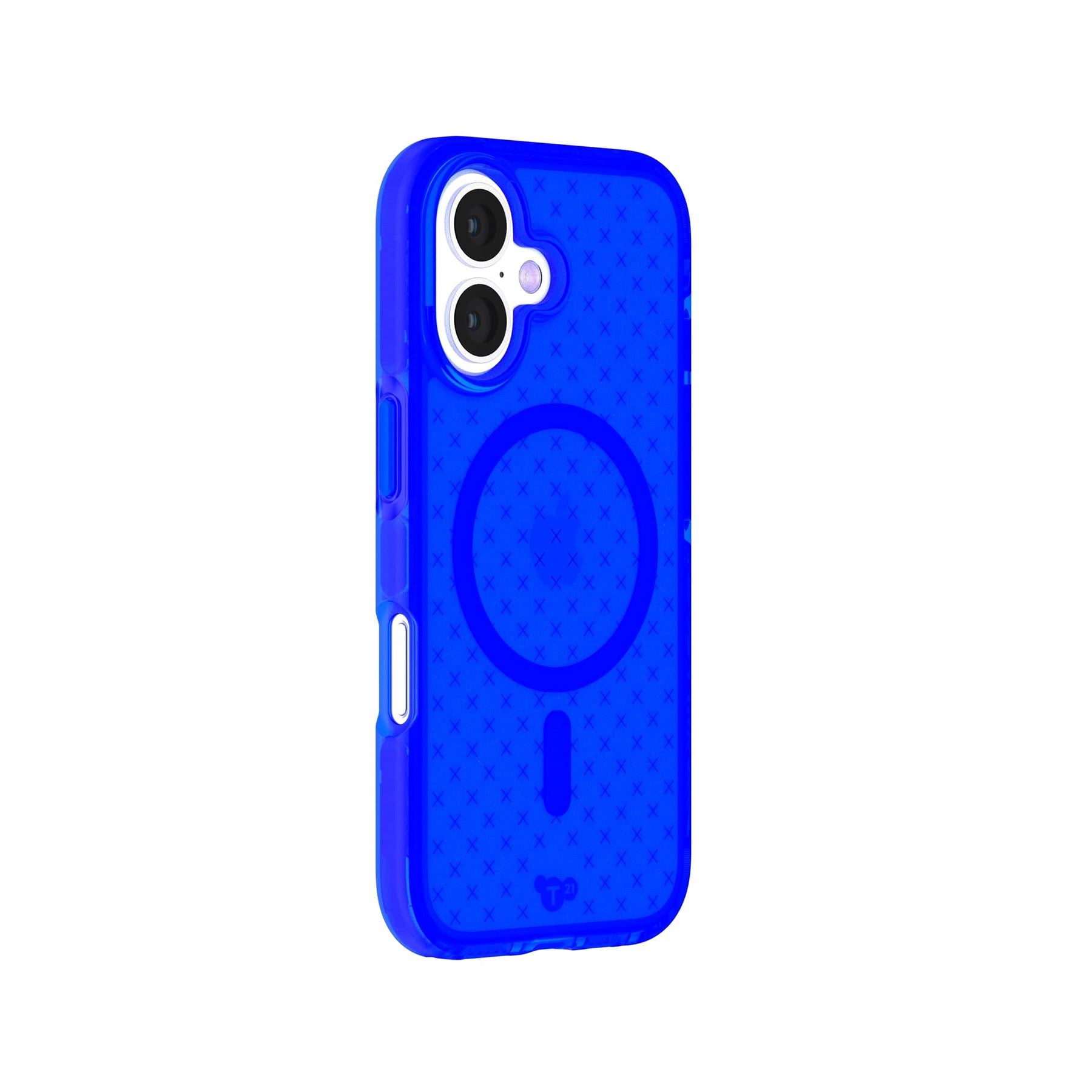 Tech21 EvoCheck iPhone 16 Handyhülle Cobalt Blue MagSafe