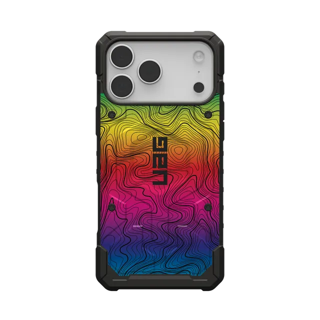 UAG Pathfinder Handyhülle iPhone 17 Pro Max Rainbow Topo