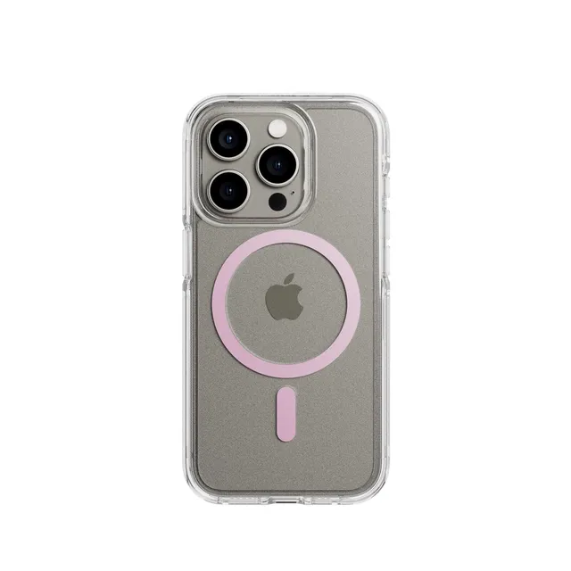 Tech21 FlexQuartz iPhone 15 Pro Handyhülle Pink MagSafe