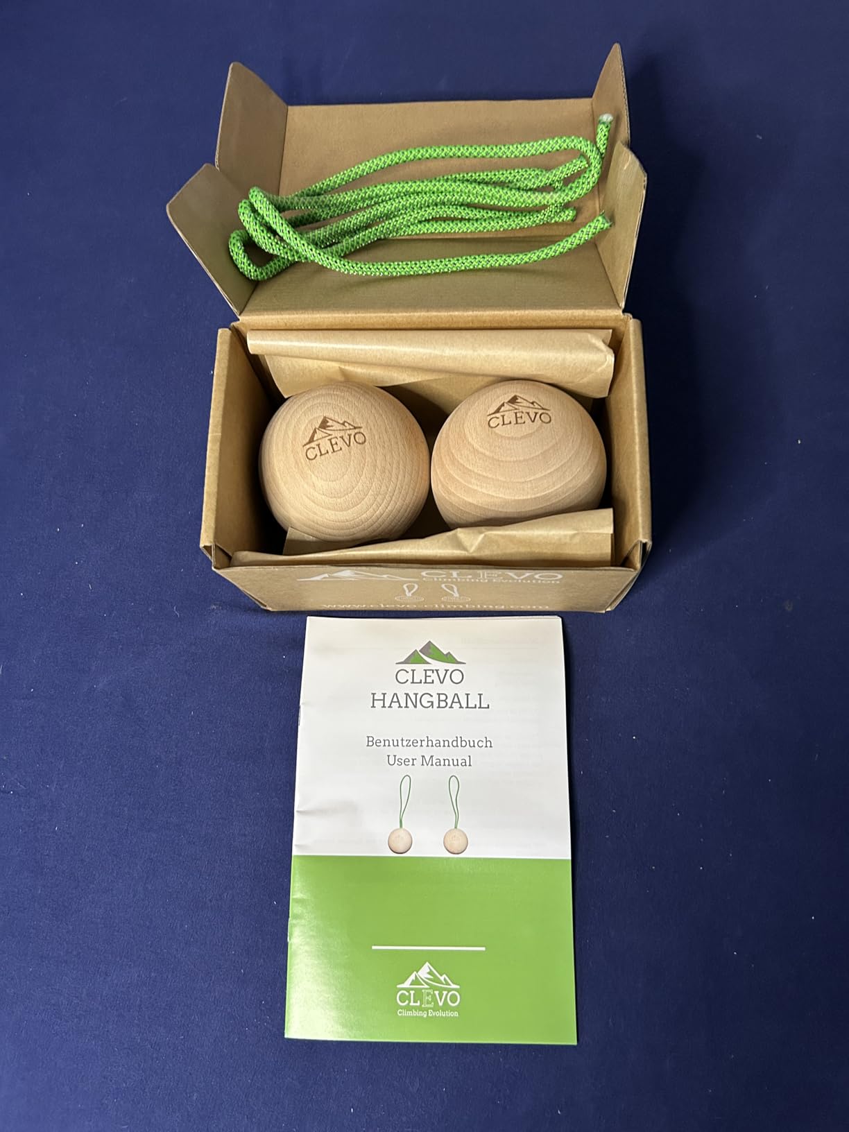 CLEVO Hangball Kletterkugeln Holz Griffkraft-Trainer Boulder