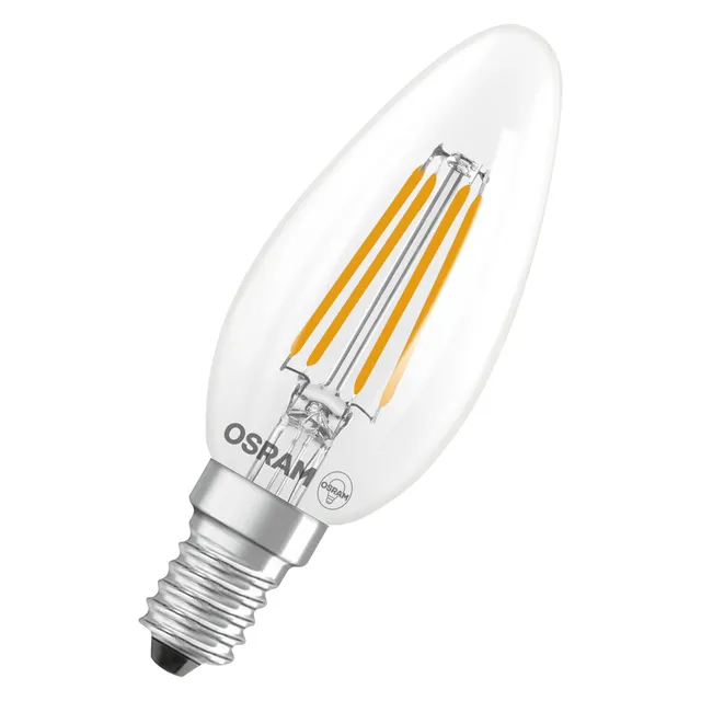 OSRAM SMART+ Star B40 LED-Kerzenlampe E14 klar 2er-Pack
