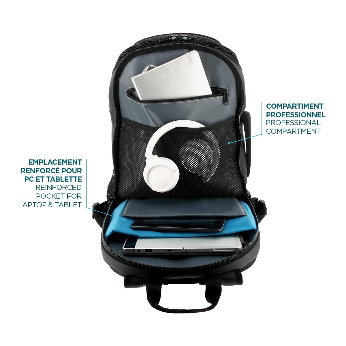 Mobilis The One Laptop-Rucksack 15,6 Zoll 30 L schwarz