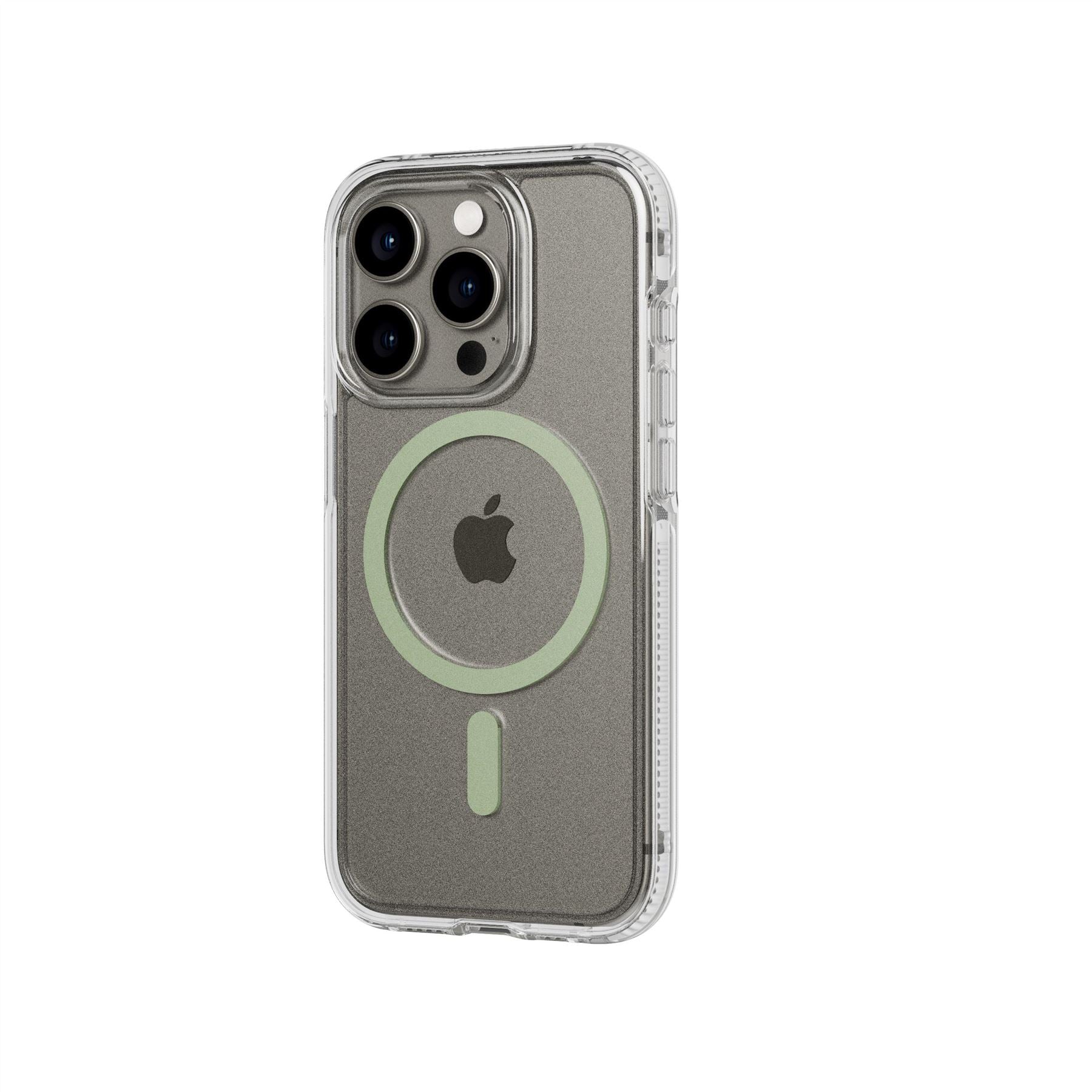 Tech21 FlexQuartz iPhone 15 Pro Handyhülle Grün MagSafe