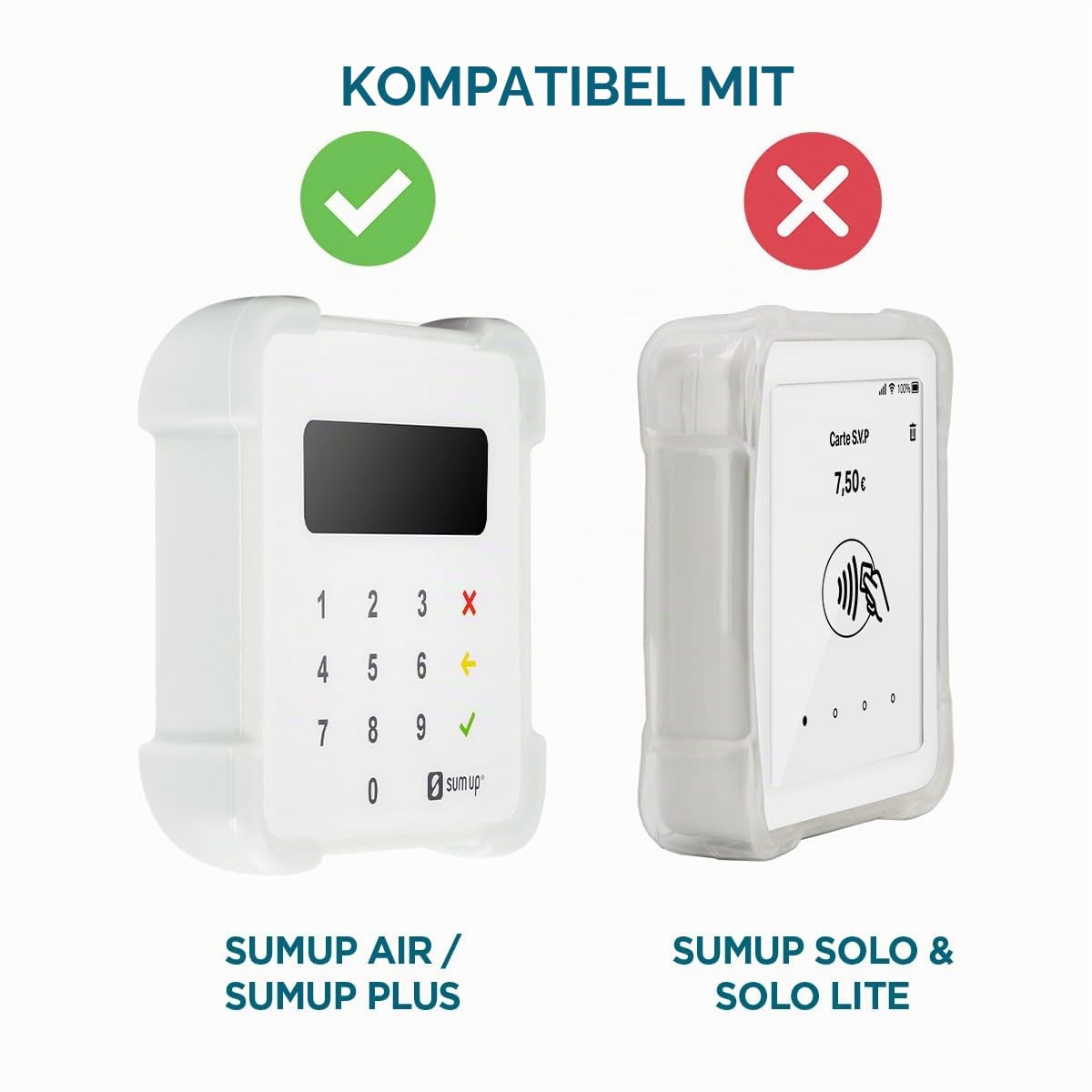 Mobilis PROTECH Schutzhülle SumUp Air hellgrau stoßfest