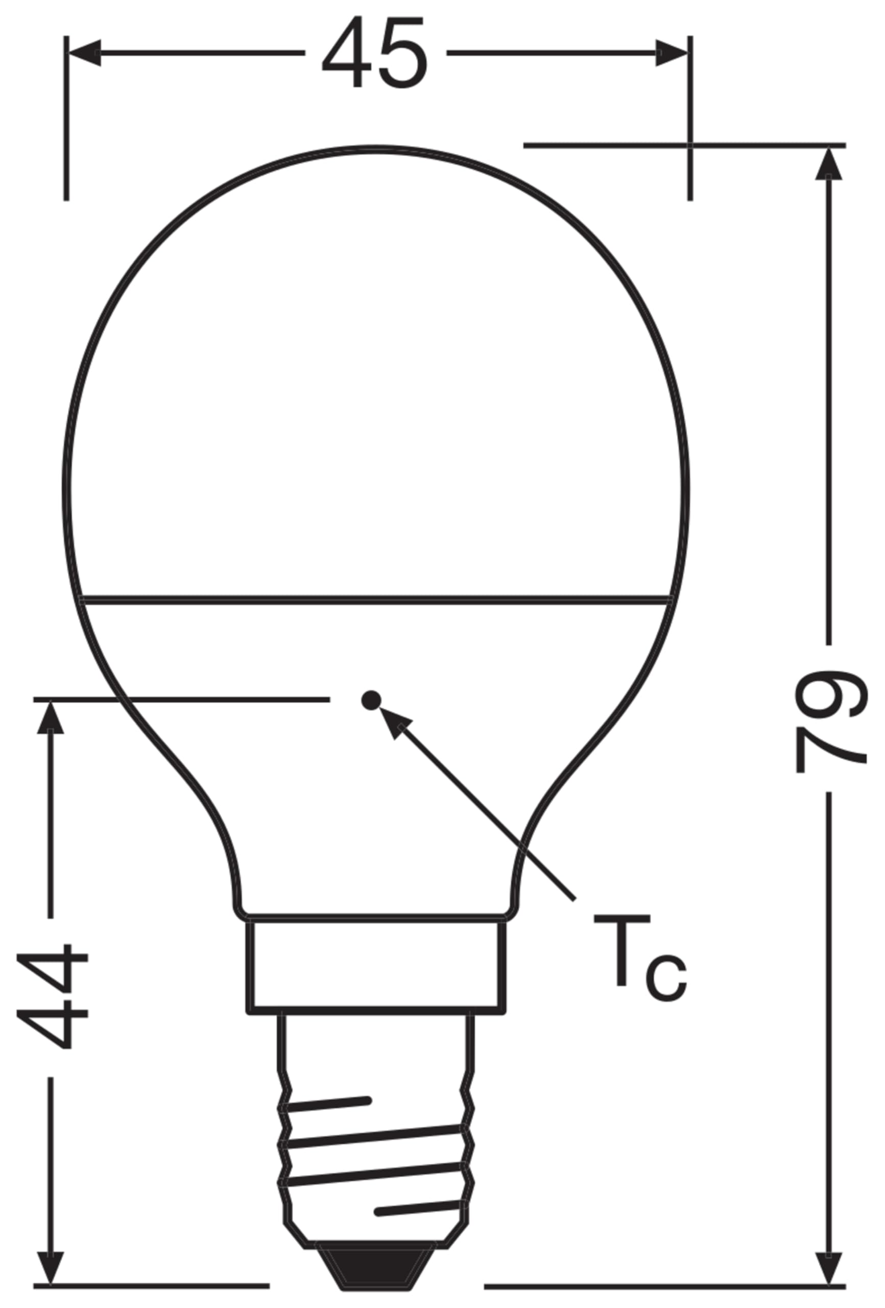 OSRAM Star P40 E14 LED-Lampe warmweiß 3er-Pack matt