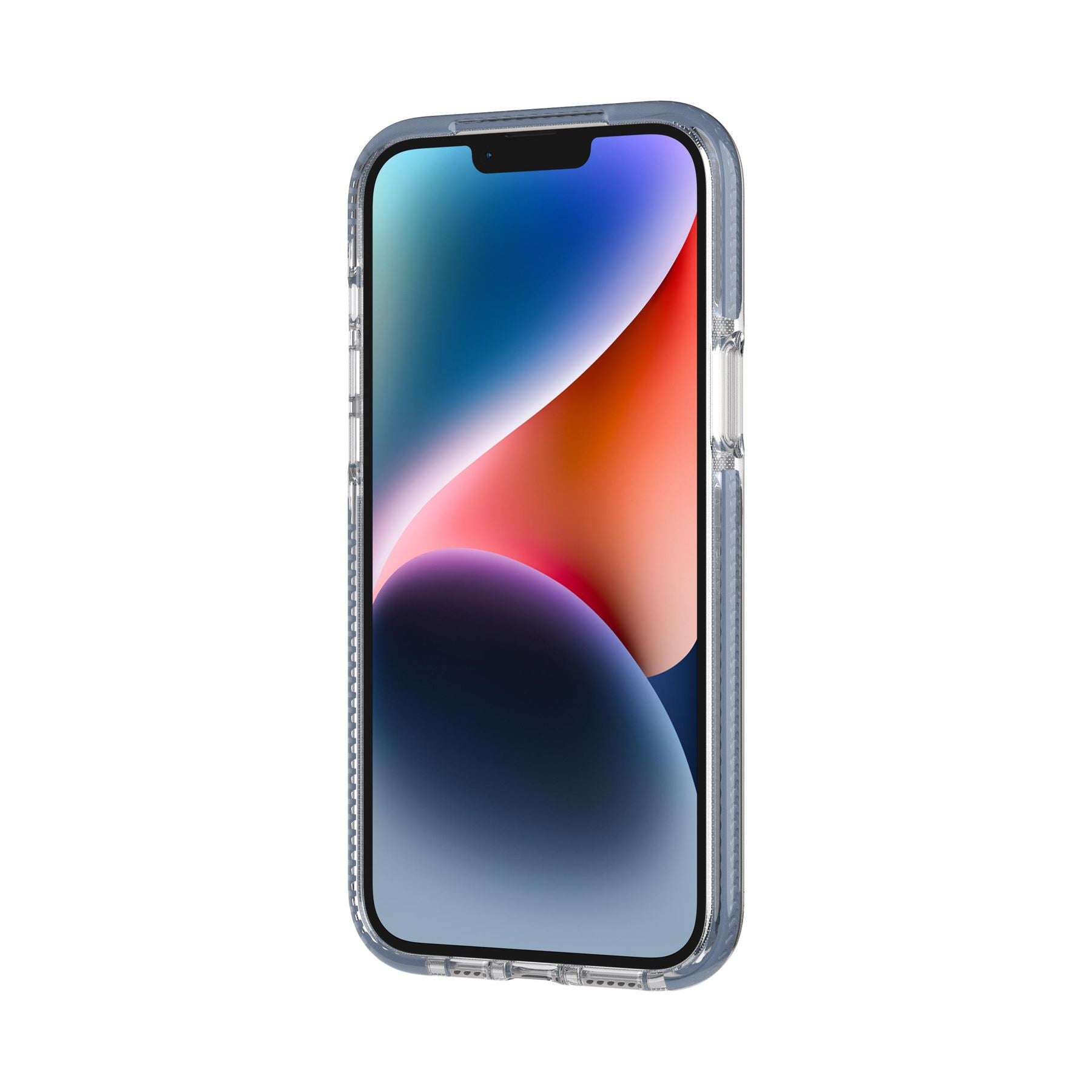 Tech21 EvoCrystal iPhone 14 Plus Hülle MagSafe Steel Blue