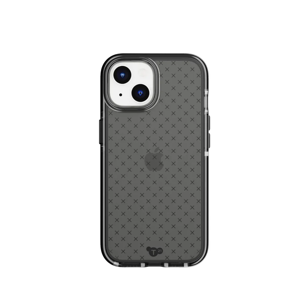Tech21 EvoCheck MagSafe iPhone 15/14/13 Hülle Smokey Black
