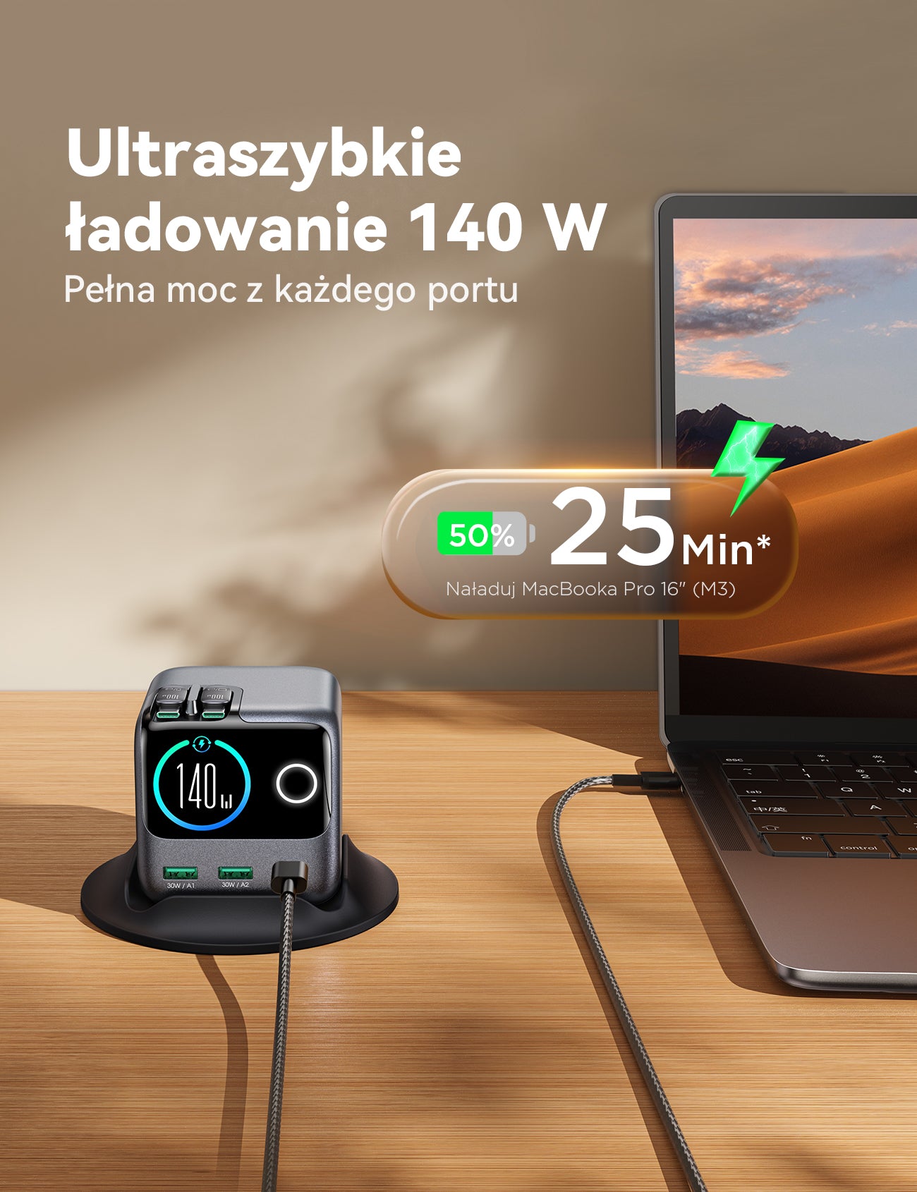 JOYROOM Chargers JR-TRD01 PODIX GaN Ladestation 140W EU