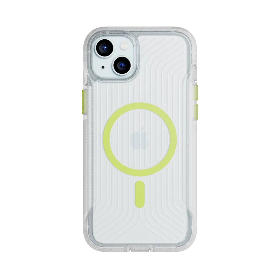 Tech21 FlexPro iPhone 15 Plus Hülle Clear Glow in the Dark MagSafe