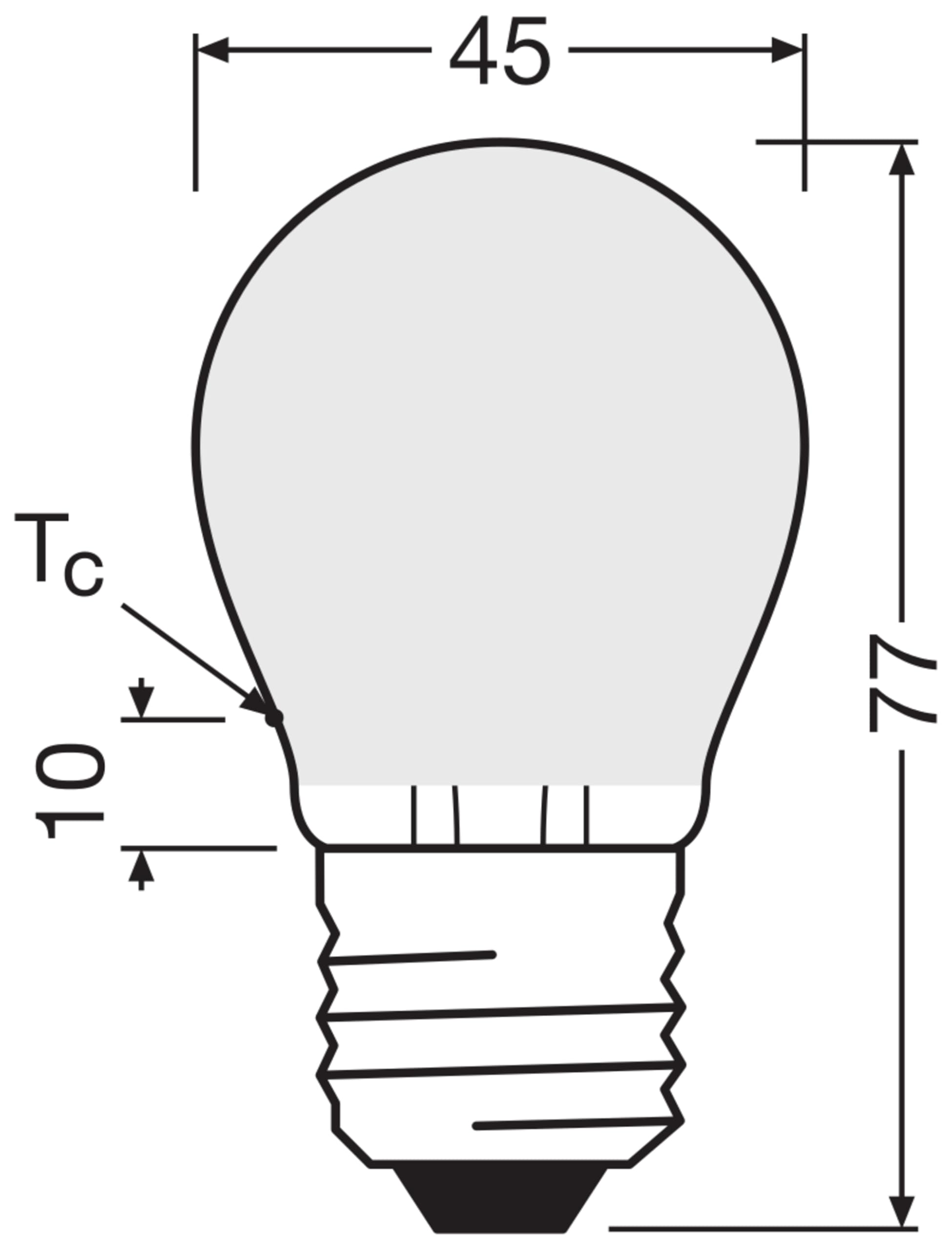 ams OSRAM SUPERSTAR+ Classic P LED E27 Tropfenform 25W warmweiß